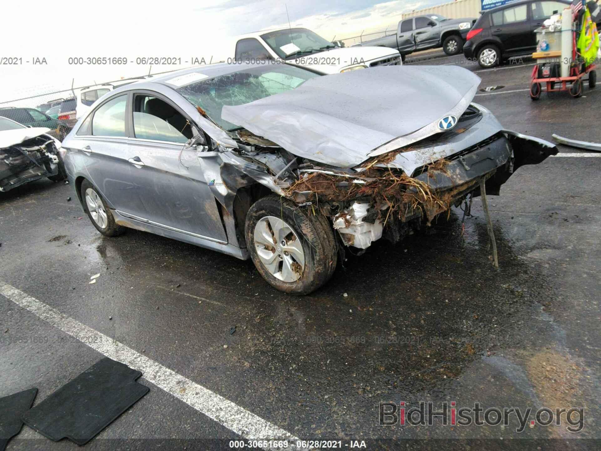 Photo KMHEC4A49FA129858 - HYUNDAI SONATA HYBRID 2015