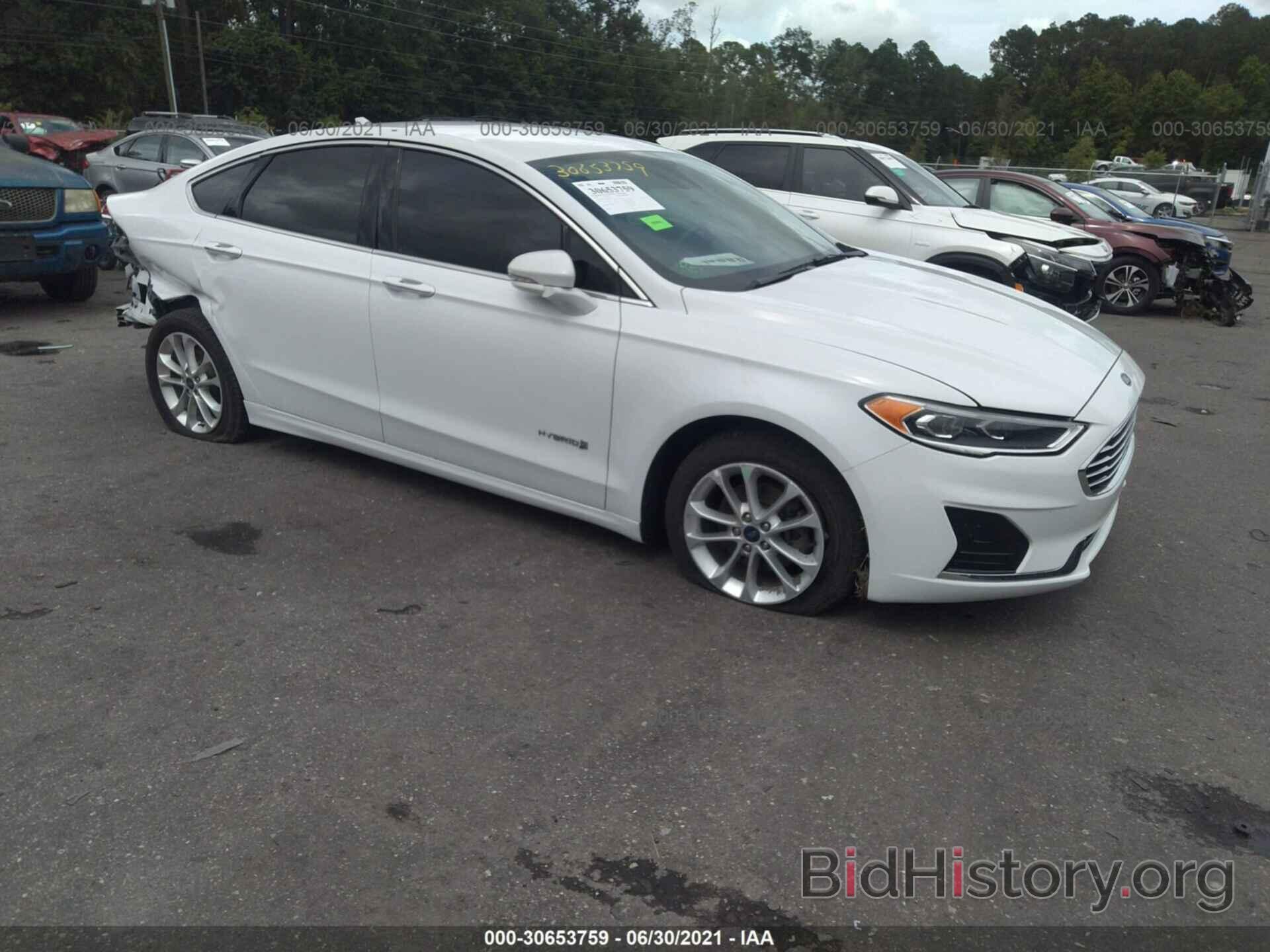 Фотография 3FA6P0MU9KR137255 - FORD FUSION HYBRID 2019