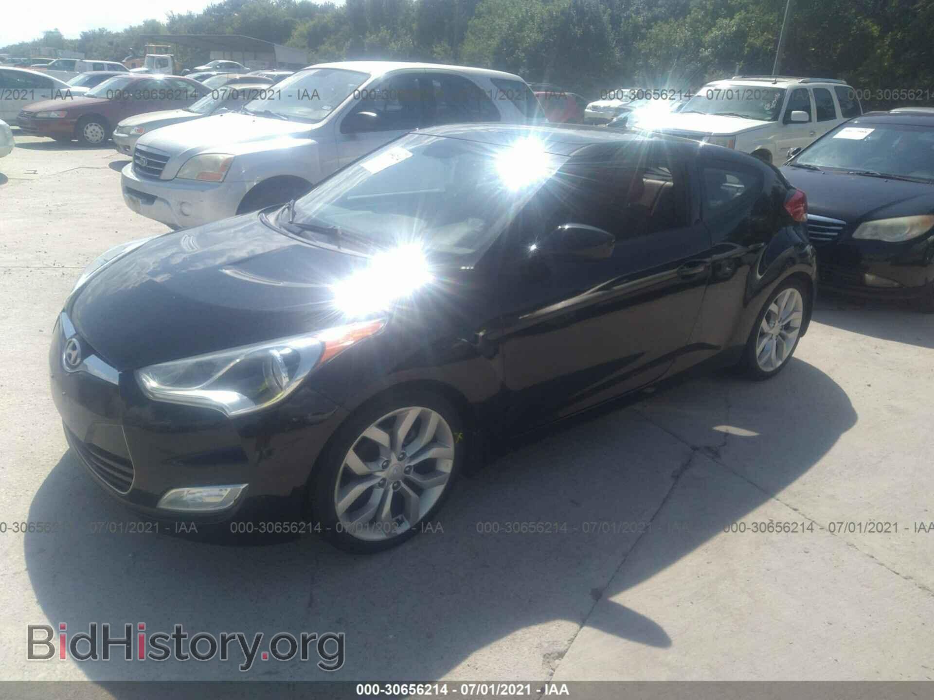 2012 HYUNDAI VELOSTER - VIN: KMHTC6AD1CU074626 - Фото 2