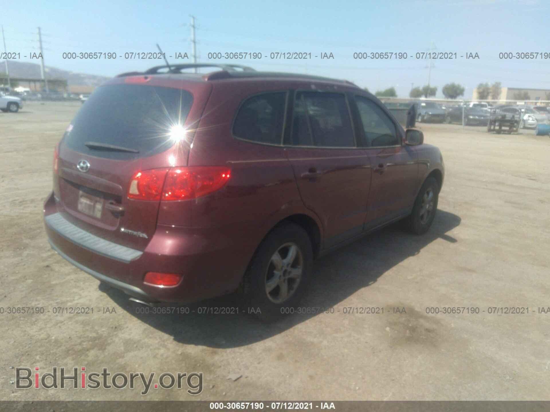 2007 HYUNDAI SANTA FE - VIN: 5NMSG13D67H126401 - Фото 4
