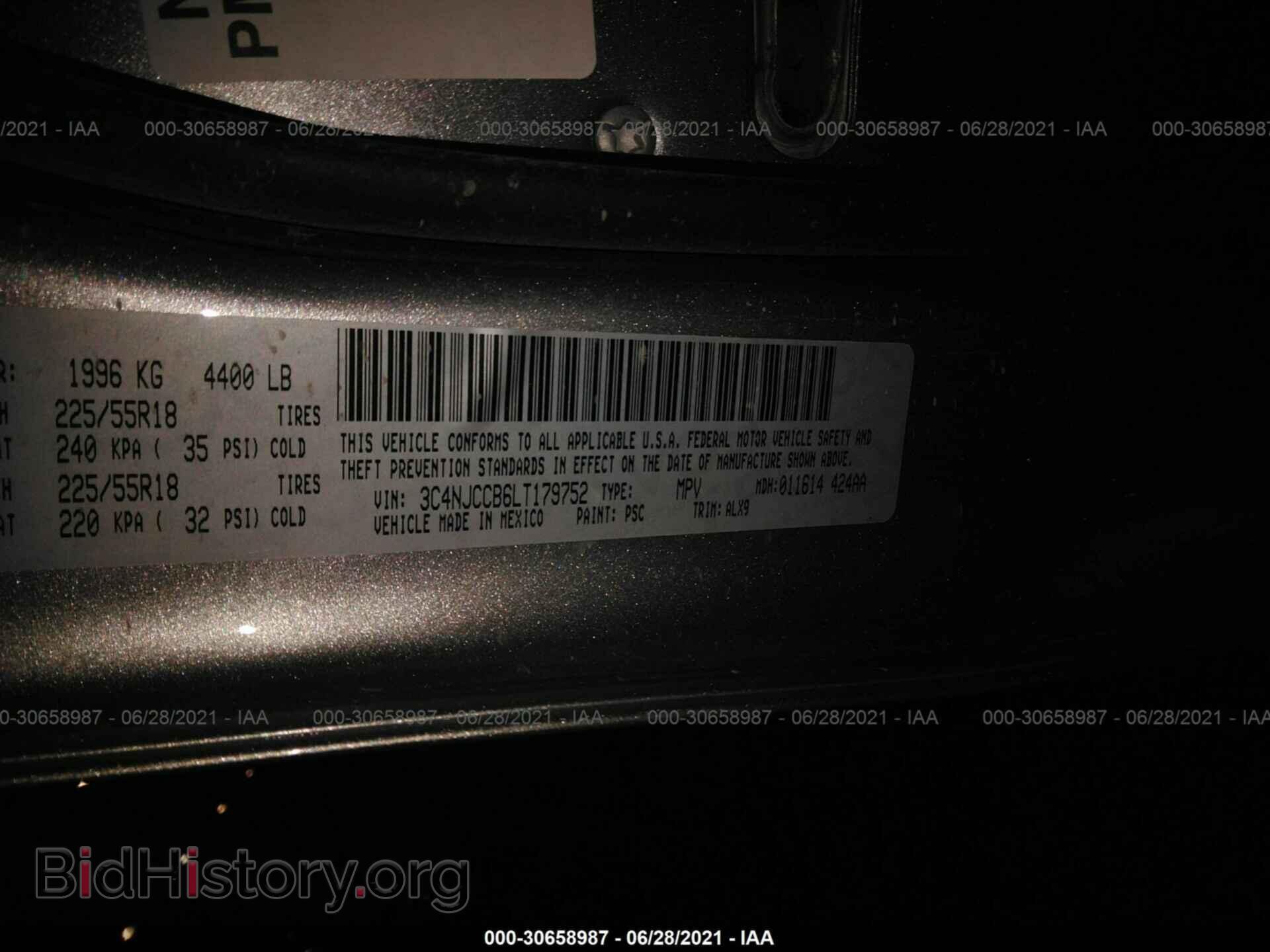 2020 JEEP COMPASS - VIN: 3C4NJCCB6LT179752 - Фото 9