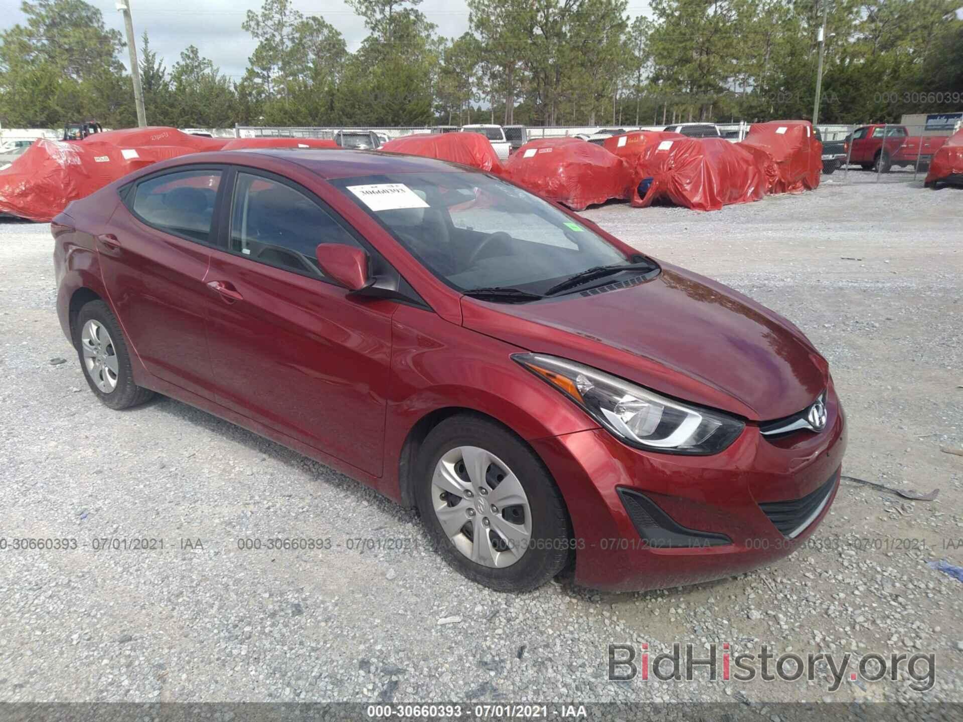 Фотография 5NPDH4AE3GH735113 - HYUNDAI ELANTRA 2016