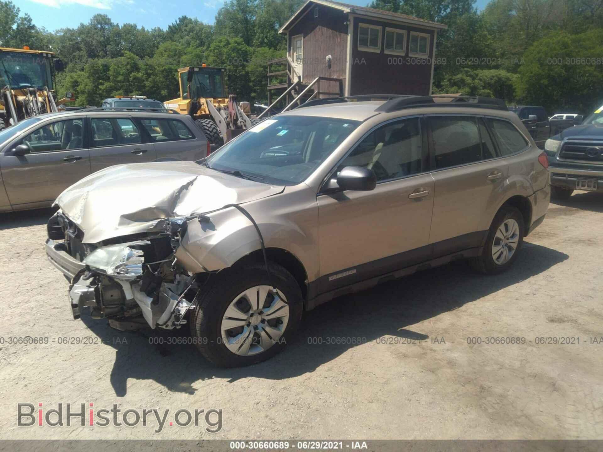 2010 SUBARU OUTBACK - VIN: 4S4BRBAC8A3321542 - Фото 2