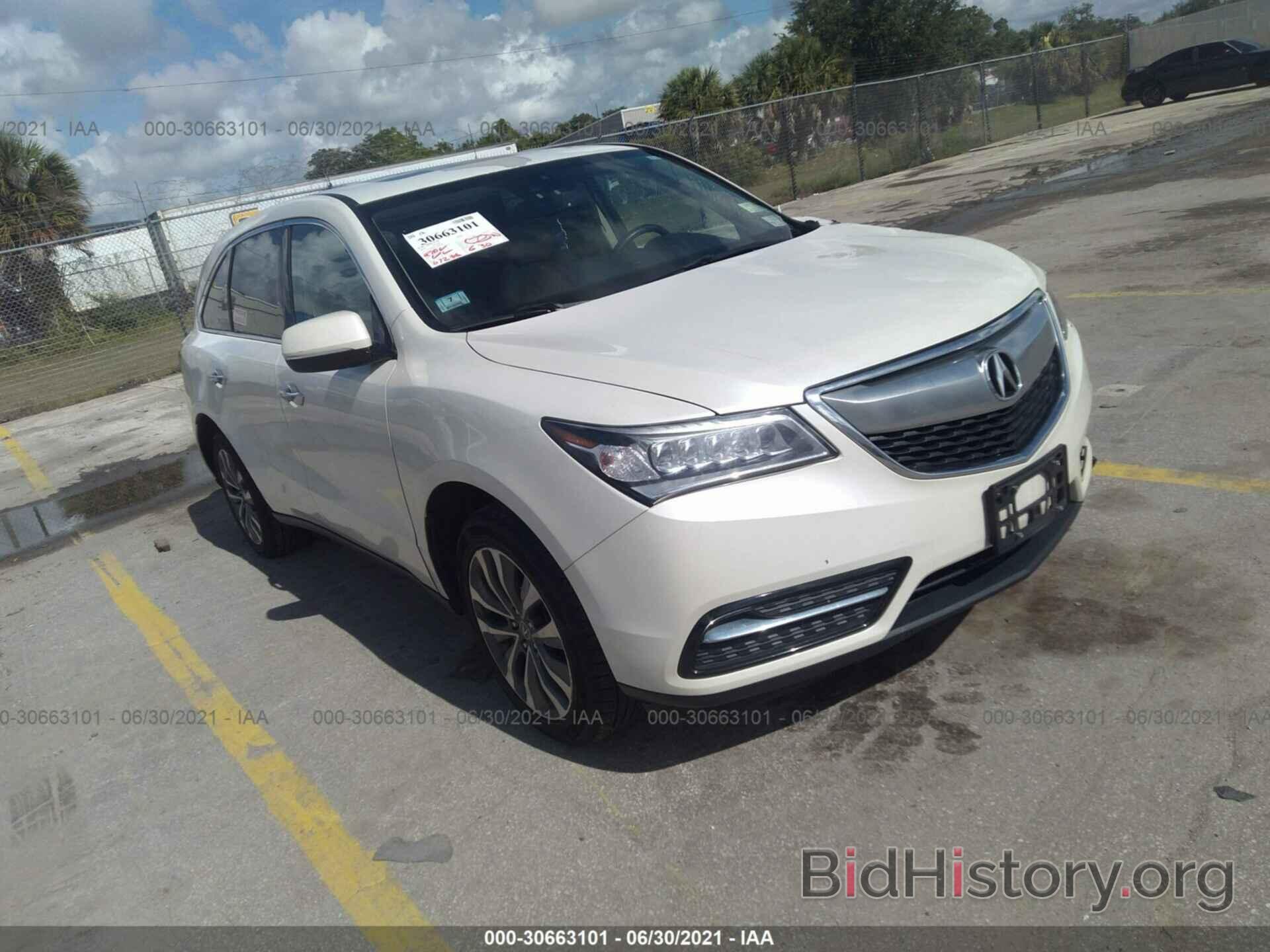 Photo 5FRYD4H41EB045784 - ACURA MDX 2014