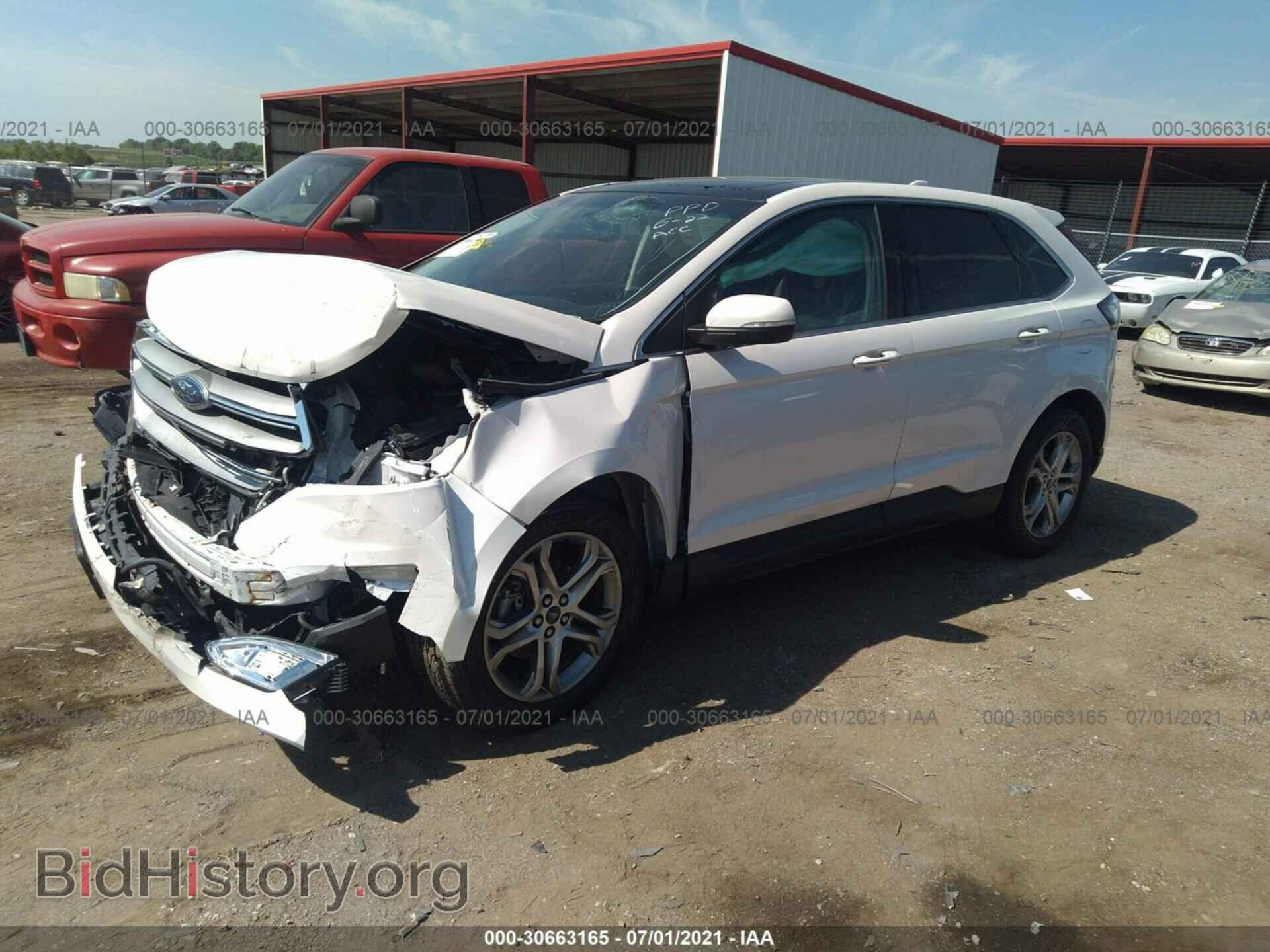 2015 FORD EDGE - VIN: 2FMTK3K9XFBB73399 - Фото 2