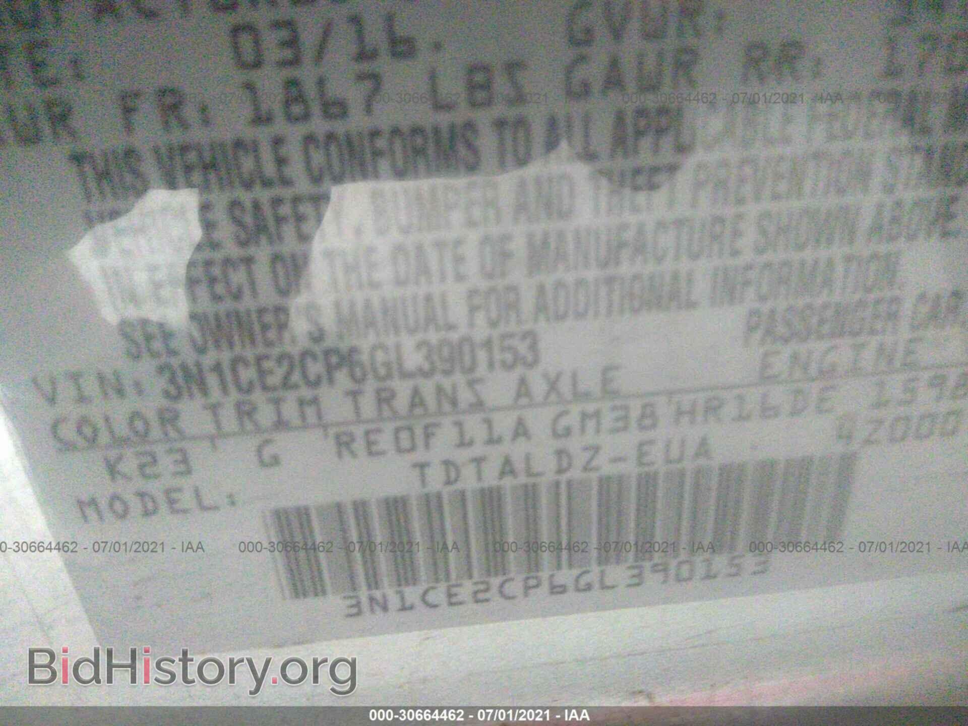 2016 NISSAN VERSA NOTE - VIN: 3N1CE2CP6GL390153 - Фото 9