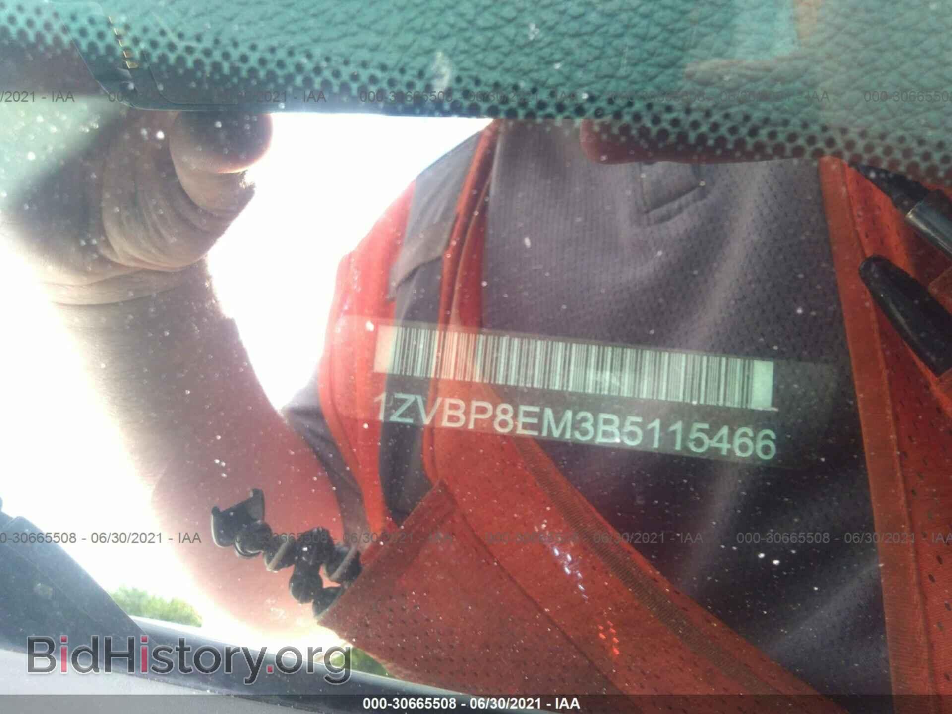 2011 FORD MUSTANG - VIN: 1ZVBP8EM3B5115466 - Фото 9