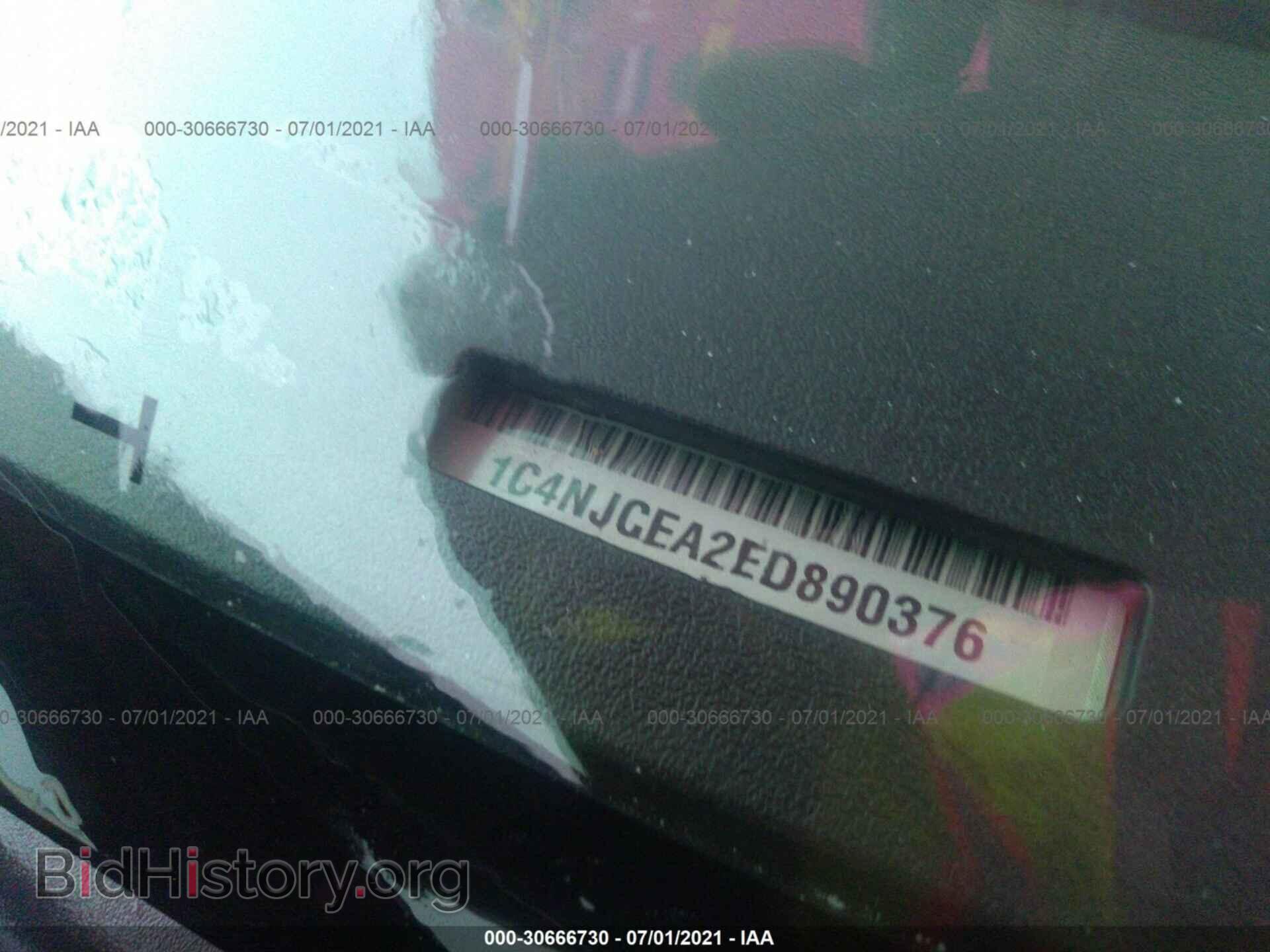 2014 JEEP COMPASS - VIN: 1C4NJCEA2ED890376 - Фото 9