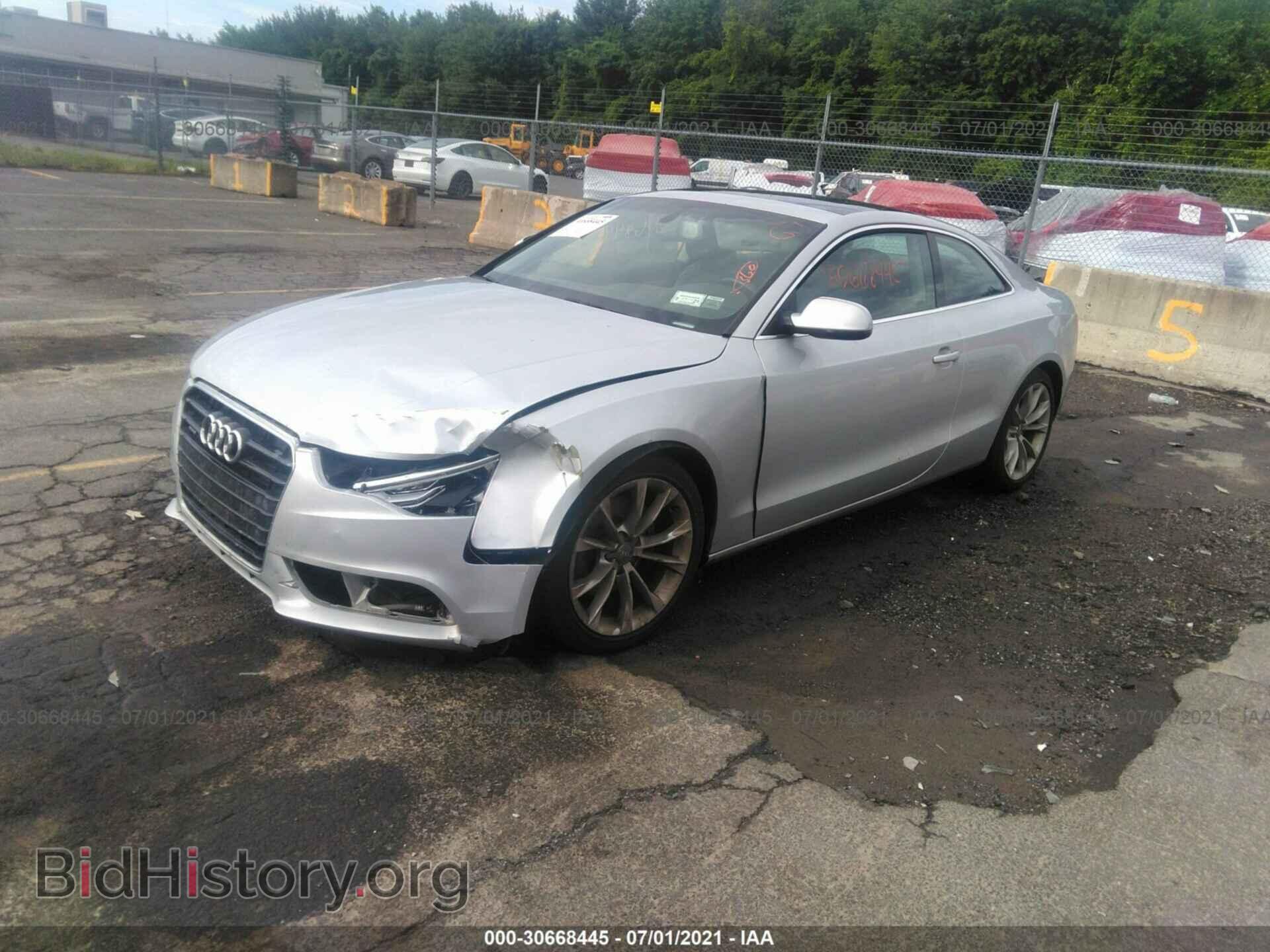 2013 AUDI A5 - VIN: WAULFAFR0DA033455 - Photo 2