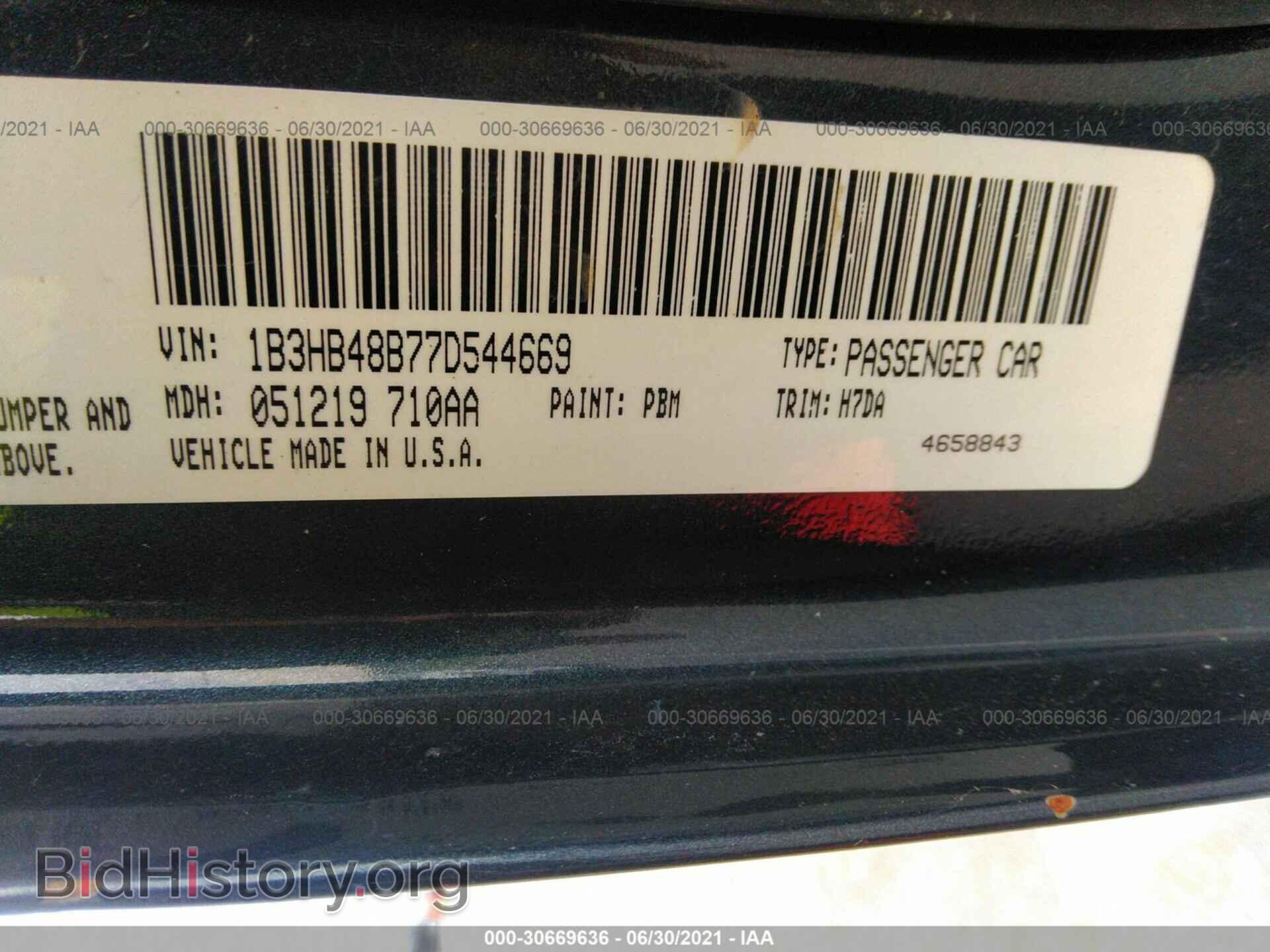2007 DODGE CALIBER - VIN: 1B3HB48B77D544669 - Фото 9