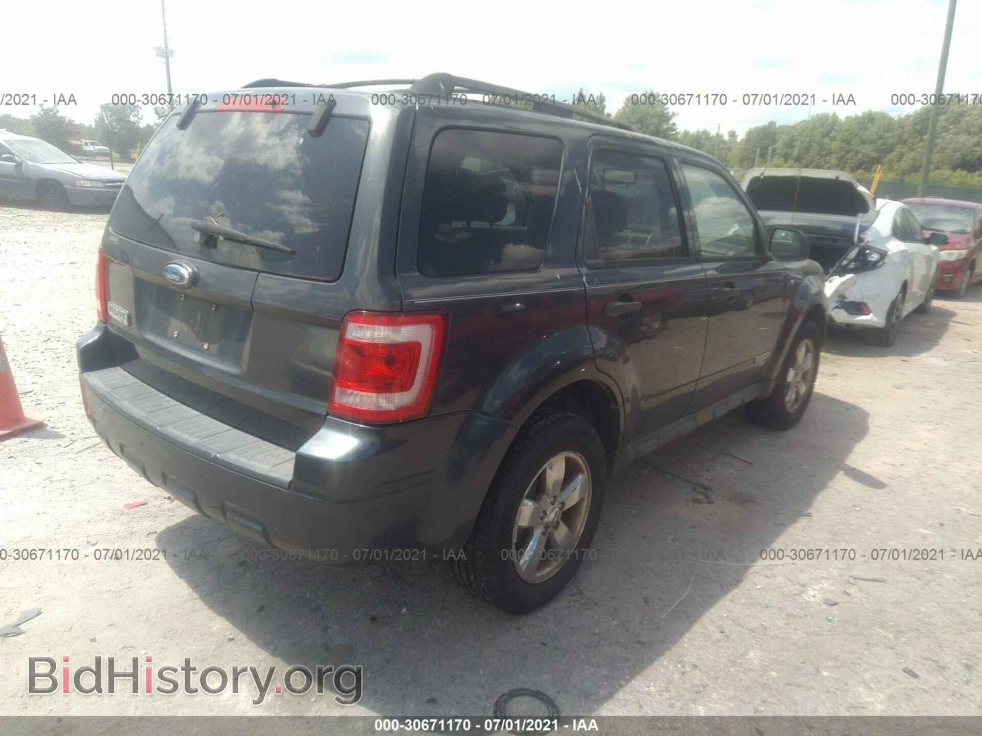 2008 FORD ESCAPE - VIN: 1FMCU031X8KA60272 - Фото 4