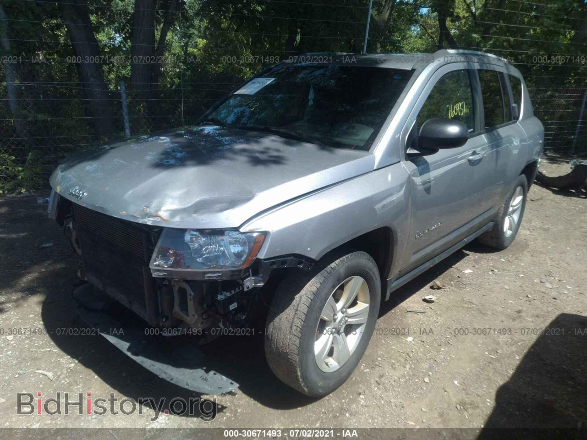 2016 JEEP COMPASS - VIN: 1C4NJDBB8GD631588 - Фото 2