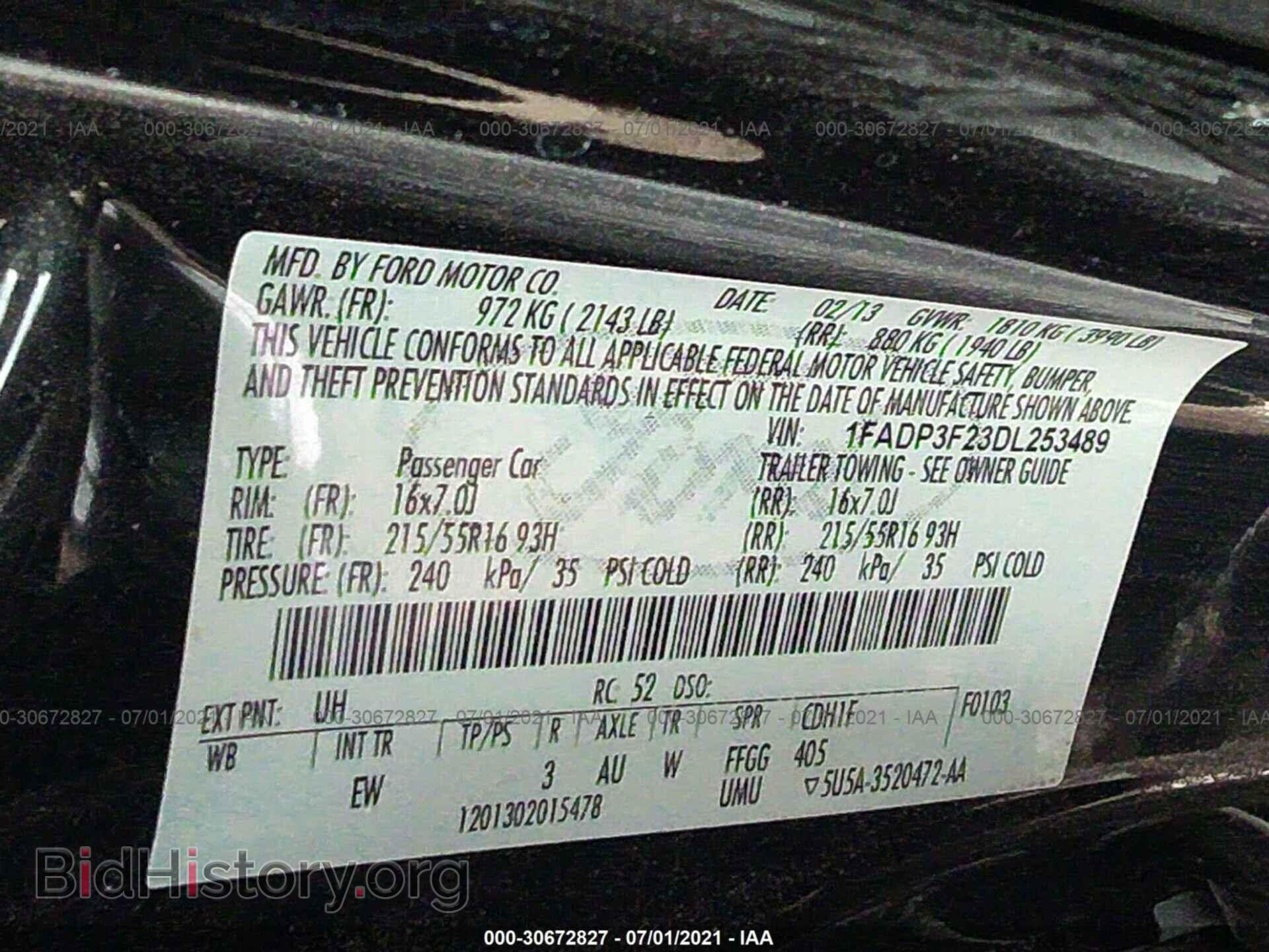 2013 FORD FOCUS - VIN: 1FADP3F23DL253489 - Photo 9