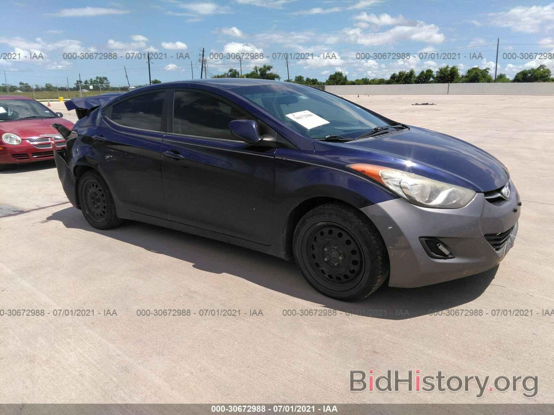 Photo 5NPDH4AE5CH125272 - HYUNDAI ELANTRA 2012