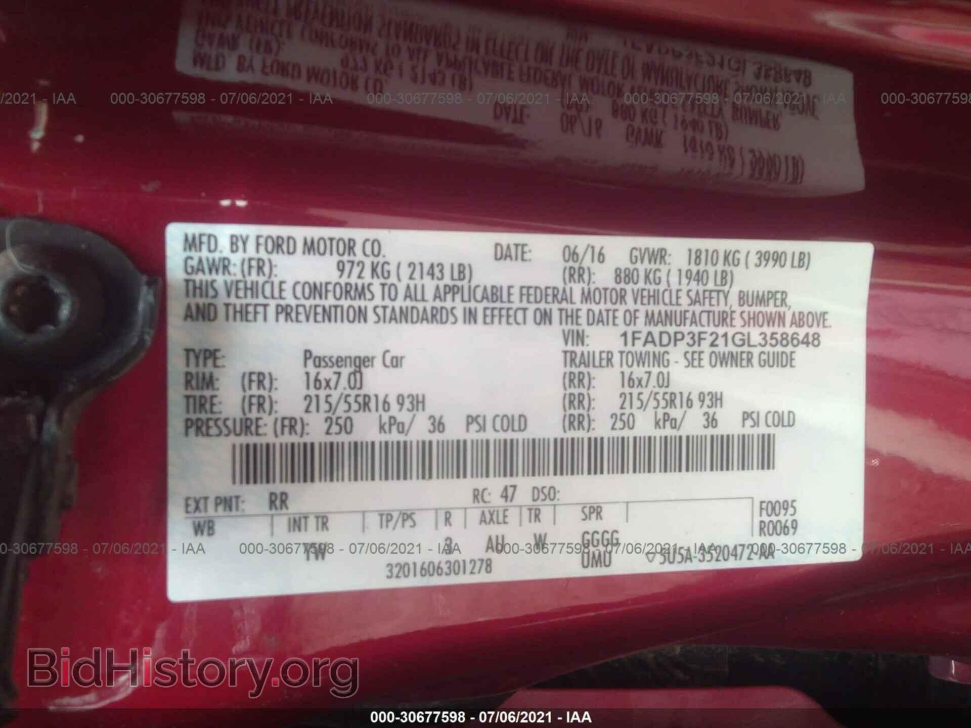 2016 FORD FOCUS - VIN: 1FADP3F21GL358648 - Photo 9