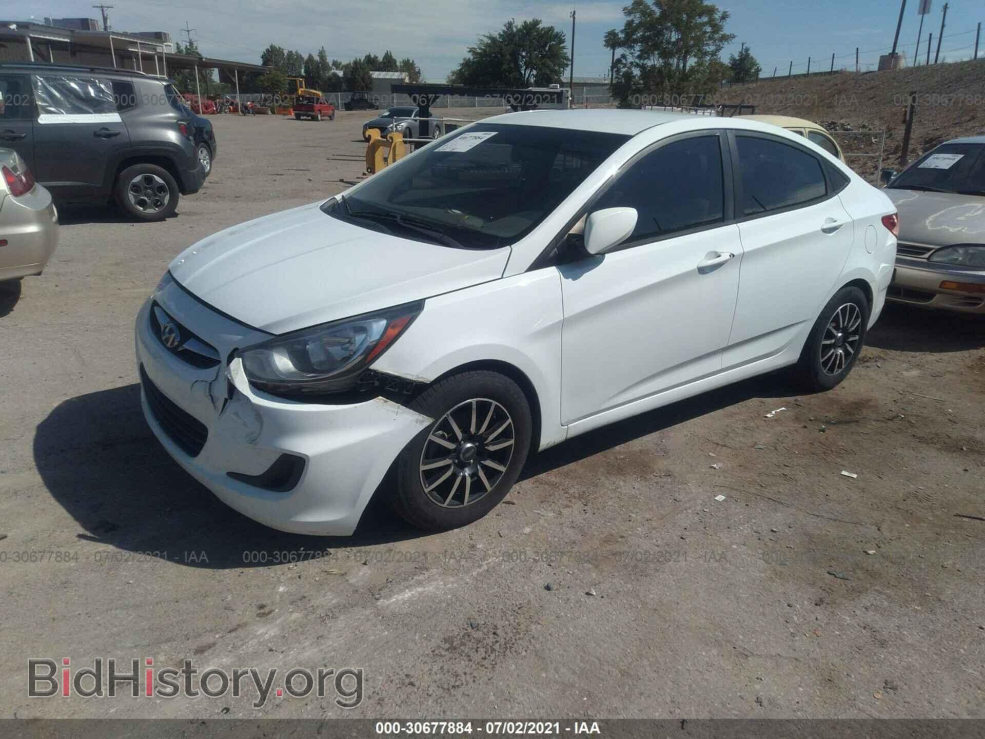 2013 HYUNDAI ACCENT - VIN: KMHCT4AE2DU525853 - Фото 2