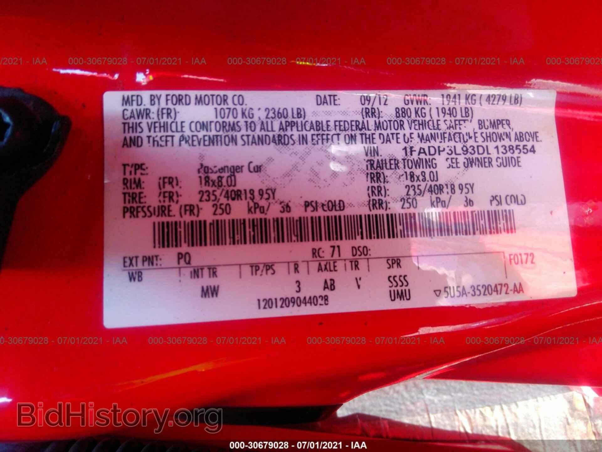 2013 FORD FOCUS - VIN: 1FADP3L93DL138554 - Фото 9