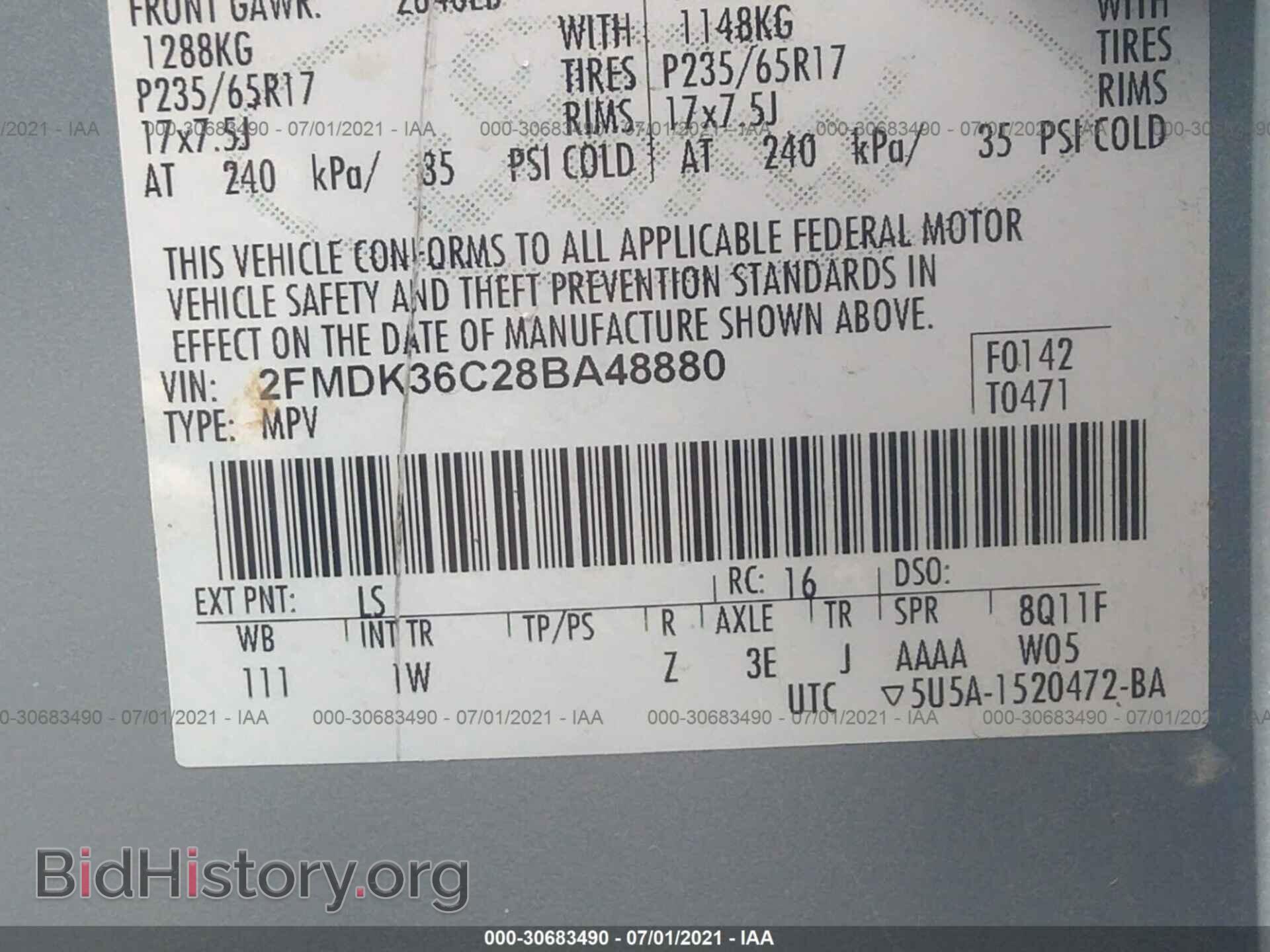 2008 FORD EDGE - VIN: 2FMDK36C28BA48880 - Photo 9