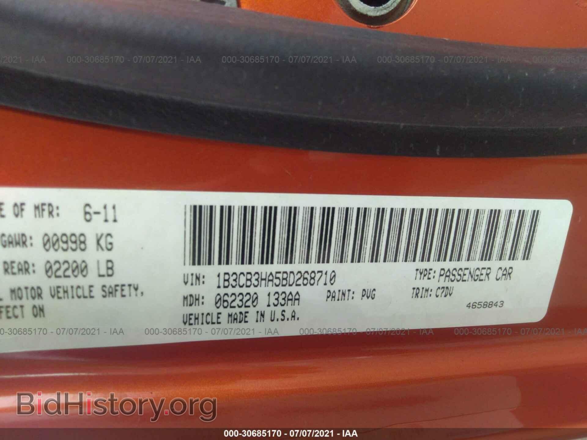 2011 DODGE CALIBER - VIN: 1B3CB3HA5BD268710 - Photo 9
