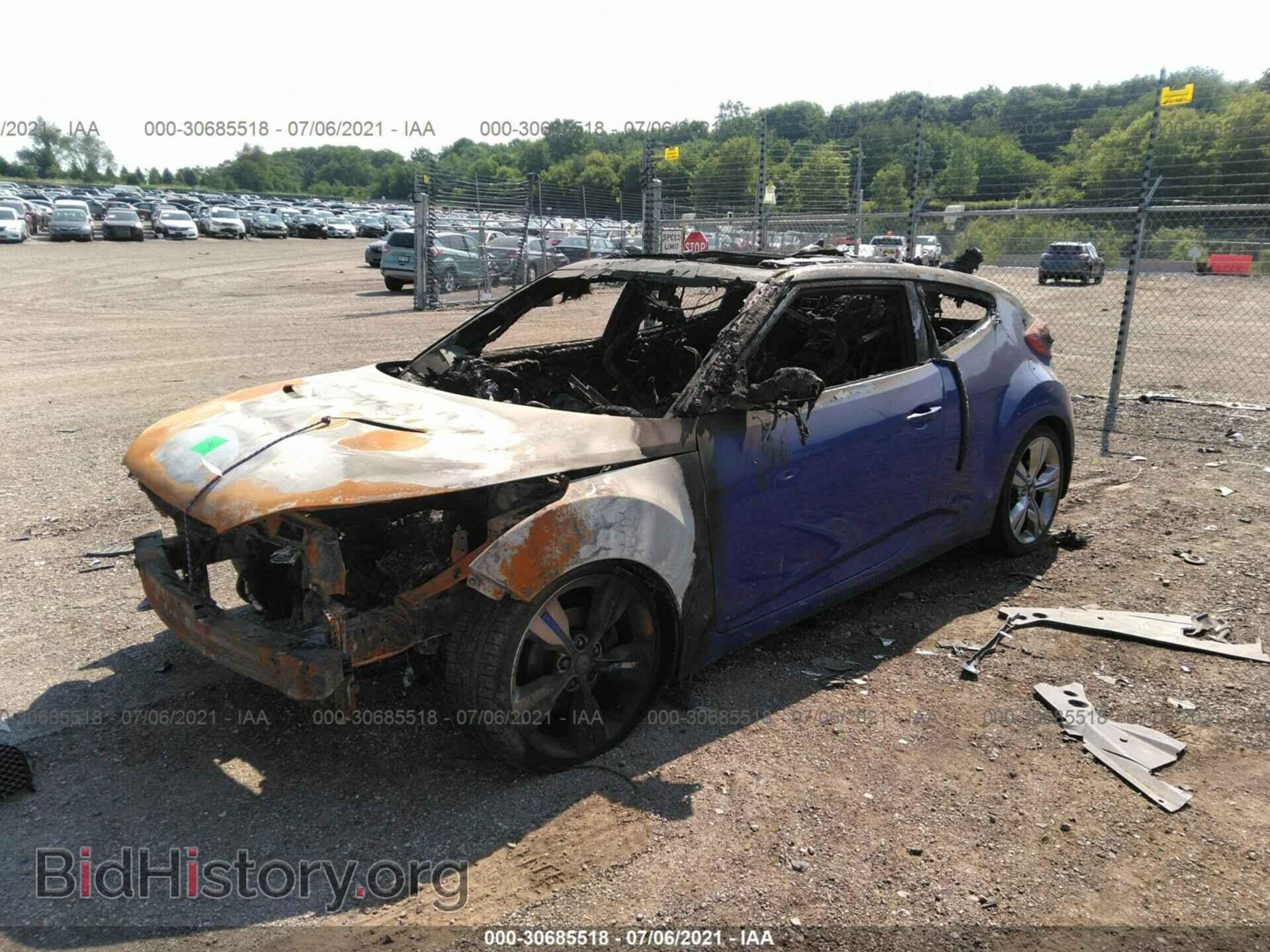 2012 HYUNDAI VELOSTER - VIN: KMHTC6AD8CU074235 - Фото 2
