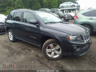 2014 Jeep COMPASS Latitude, серый — VIN 1C4NJDEB4ED810316, IAAI