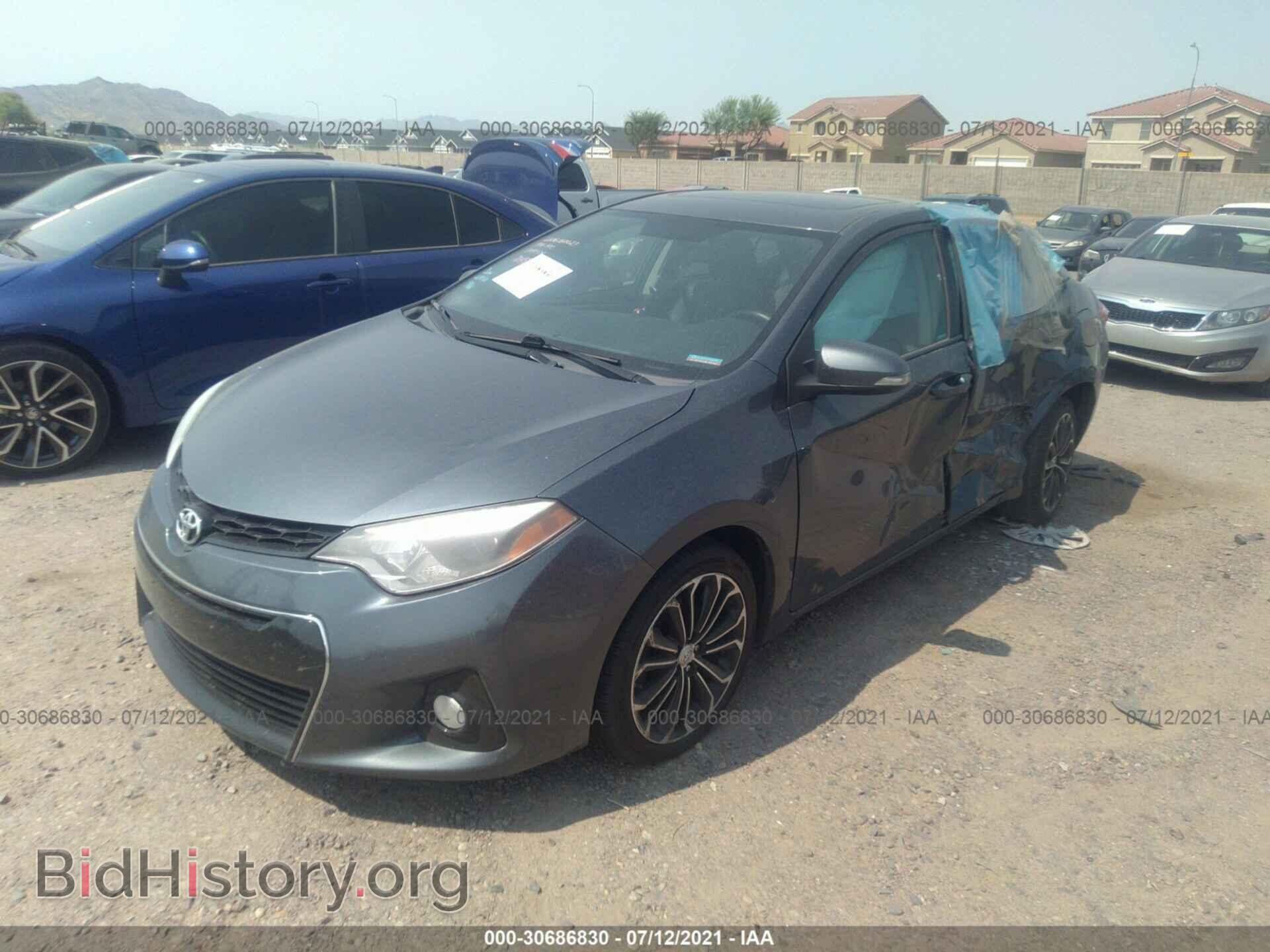 2014 TOYOTA COROLLA - VIN: 2T1BURHE8EC077049 - Фото 2