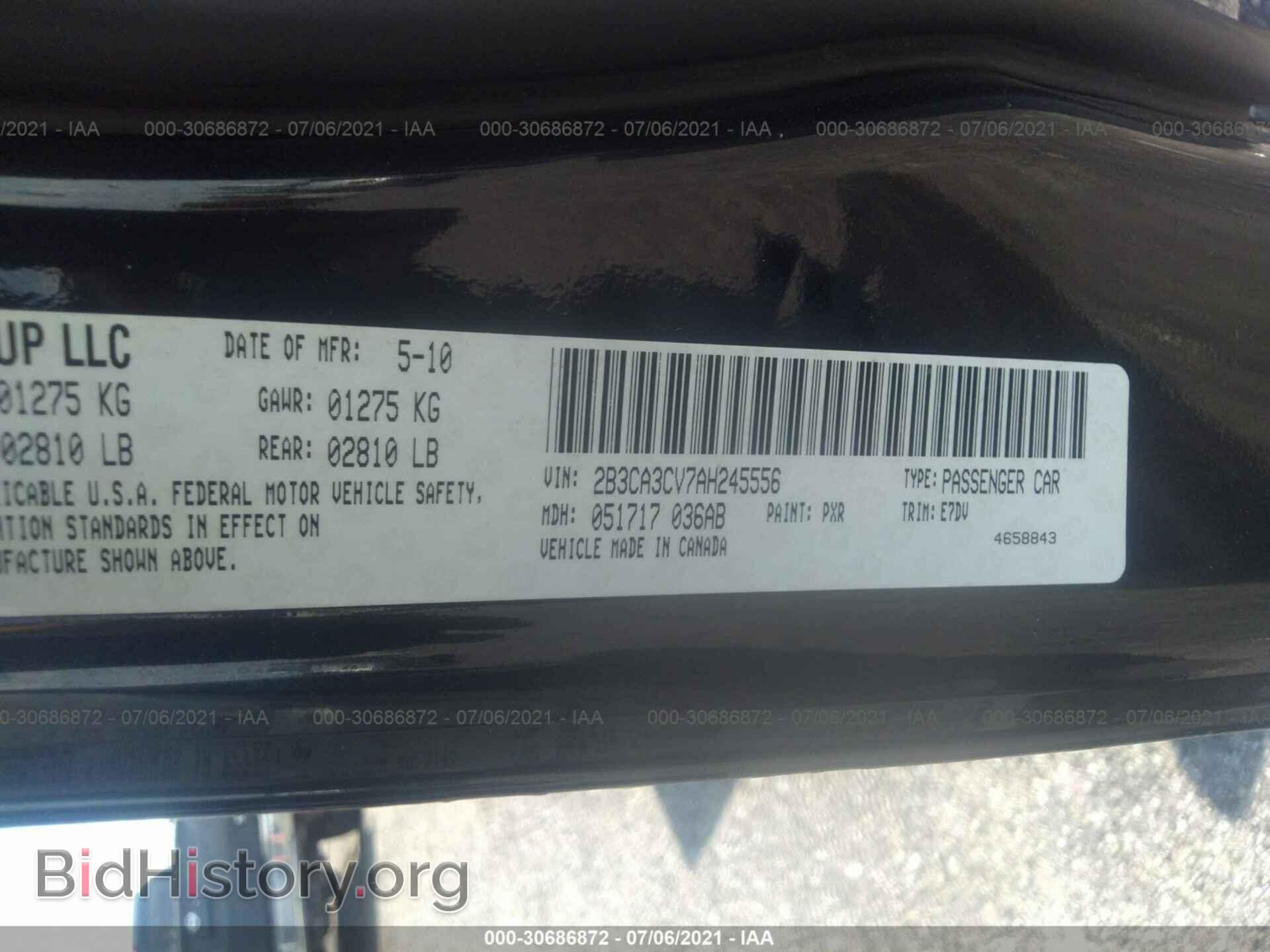 2010 DODGE CHARGER - VIN: 2B3CA3CV7AH245556 - Фото 9