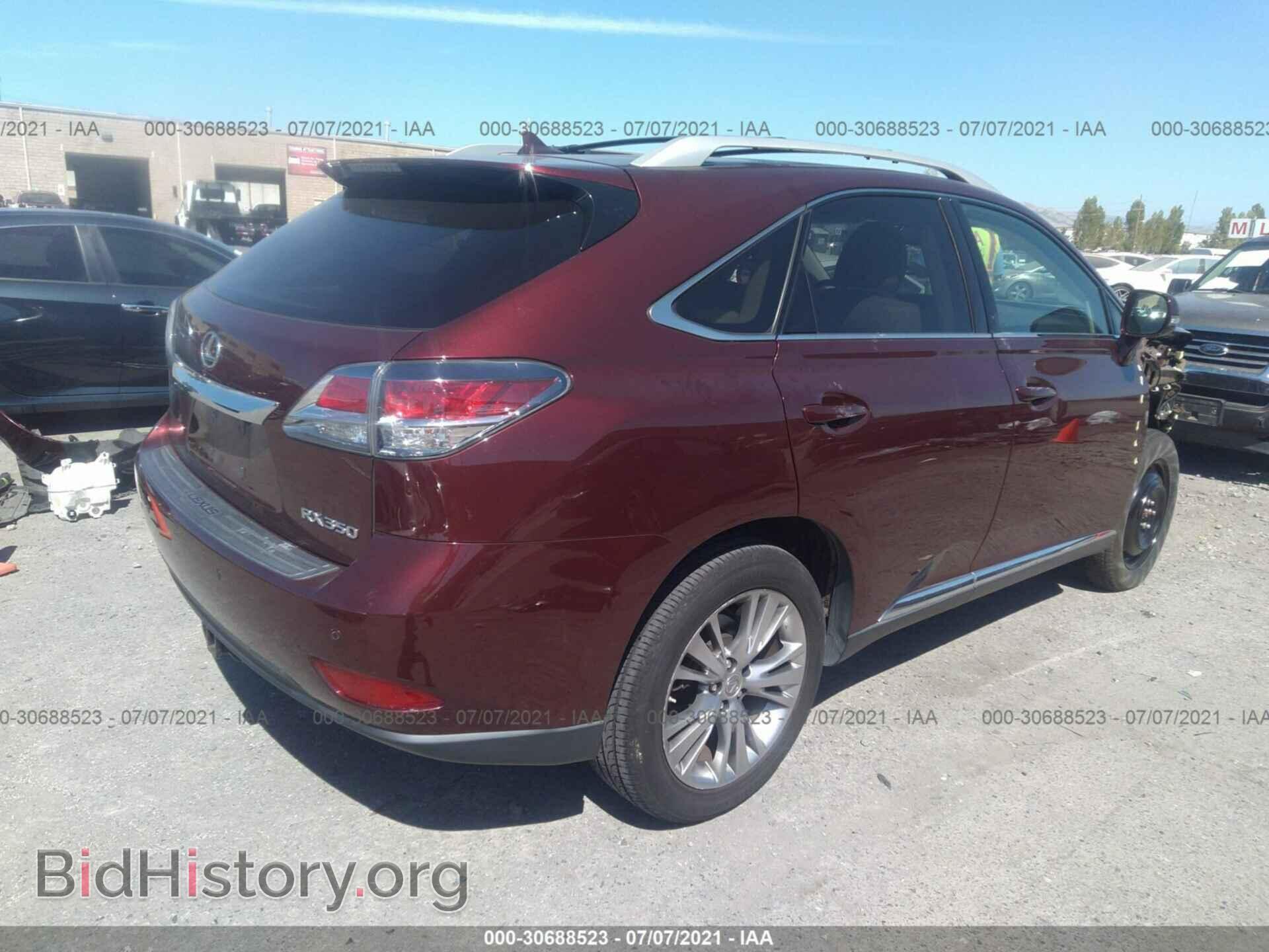 2013 LEXUS RX 350 - VIN: 2T2BK1BA2DC225414 - Фото 4