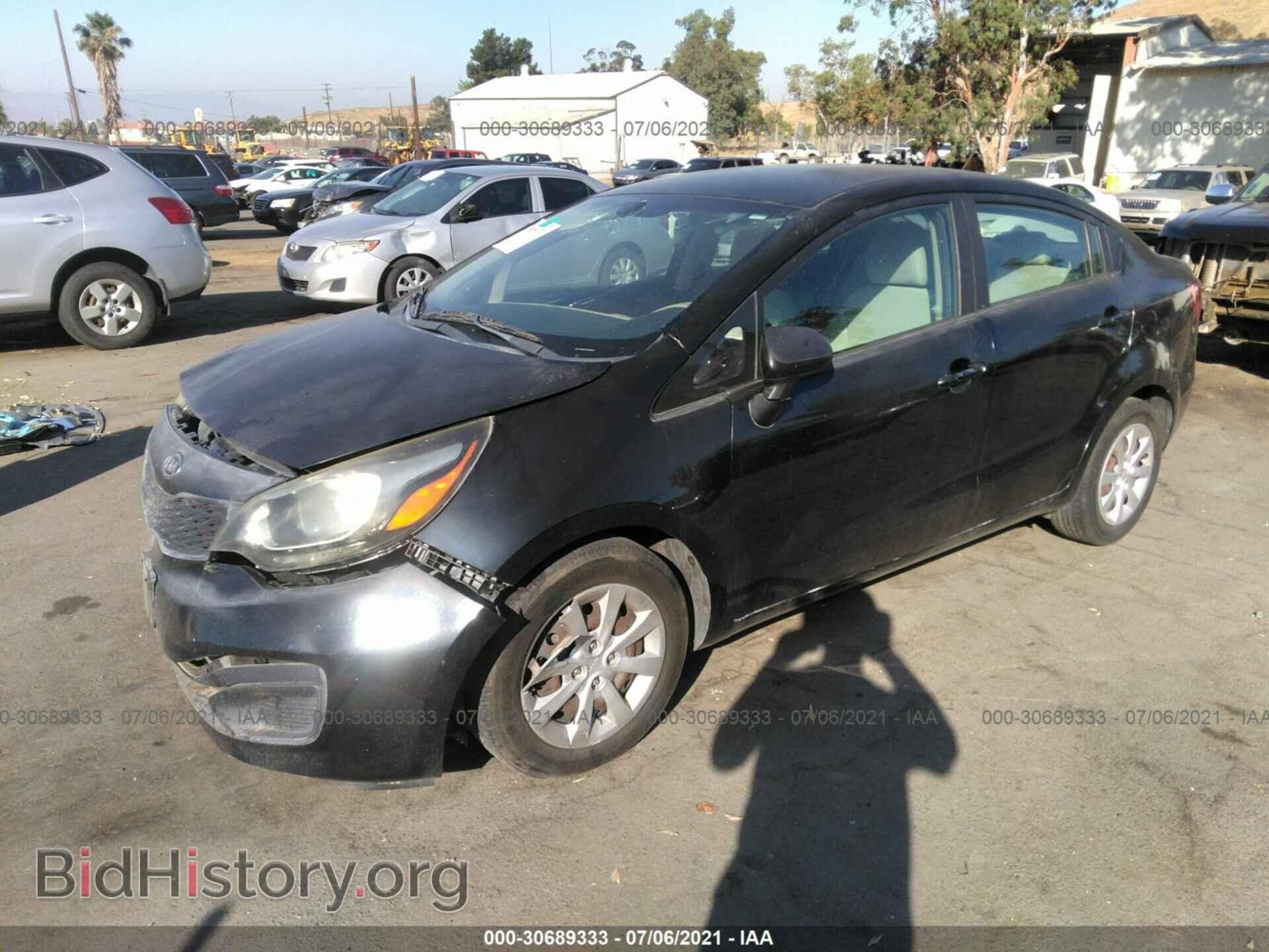 2012 KIA RIO - VIN: KNADM4A33C6069334 - Фото 2