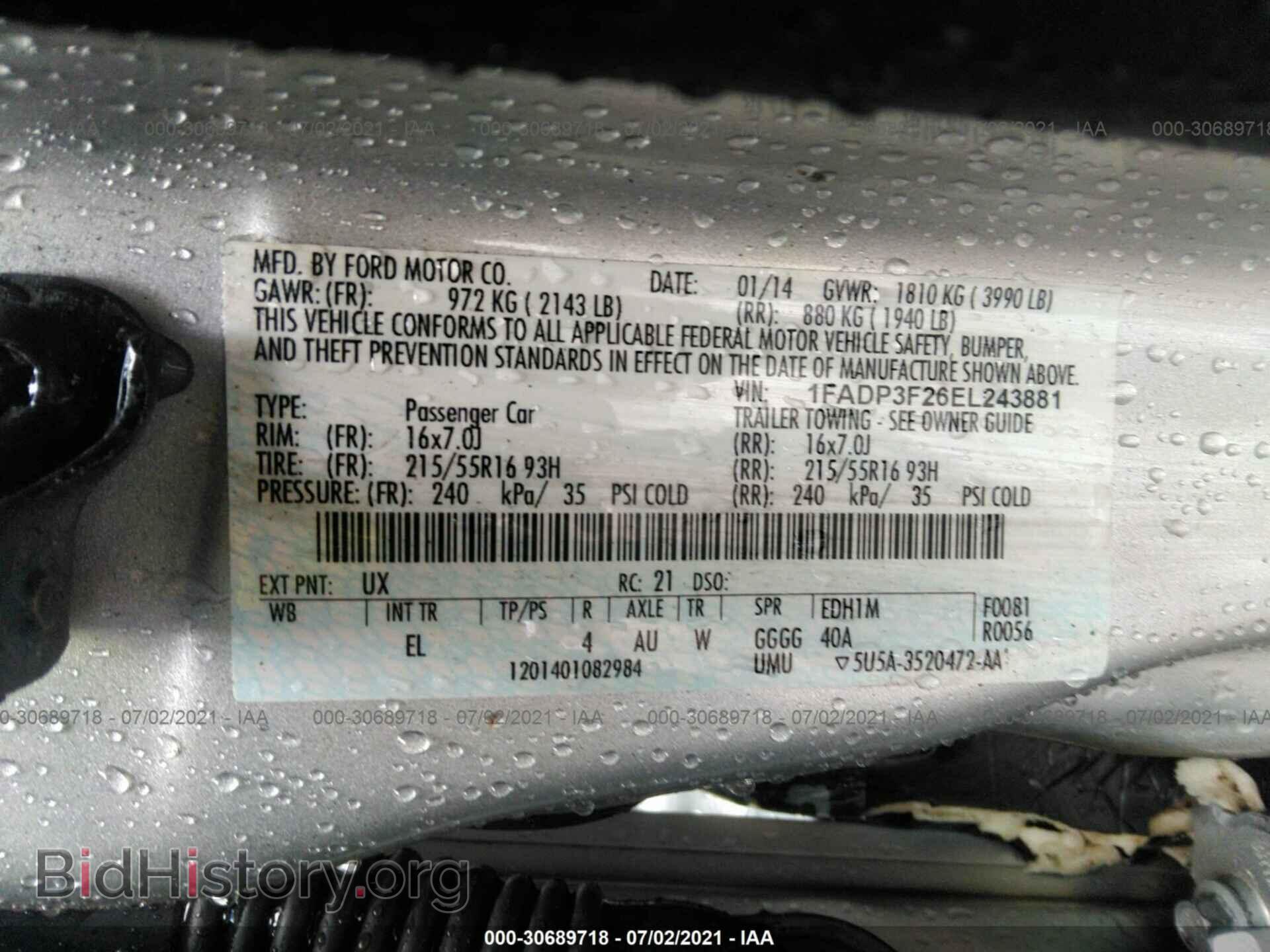 2014 FORD FOCUS - VIN: 1FADP3F26EL243881 - Photo 9