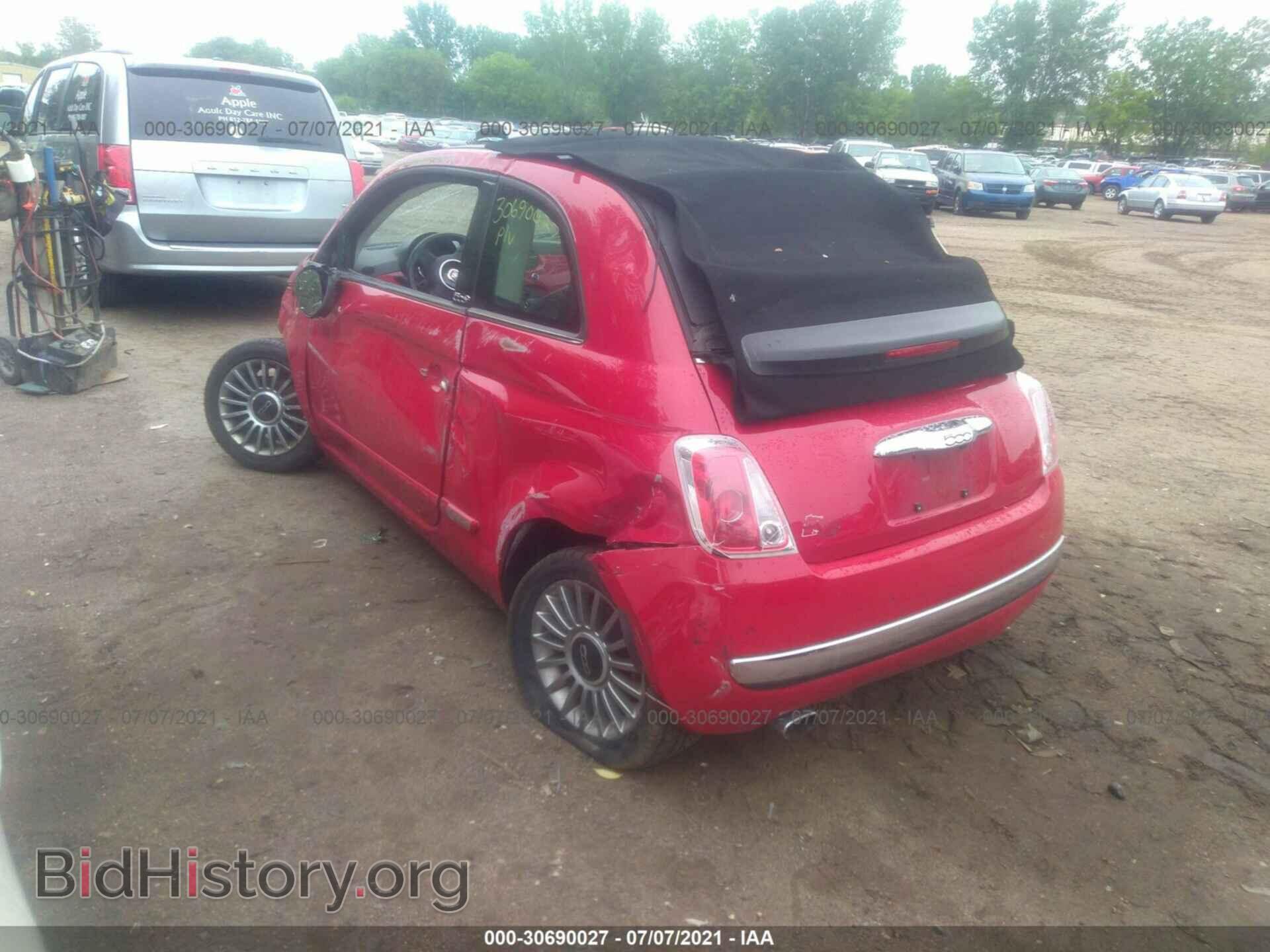 2012 FIAT 500 - VIN: 3C3CFFER4CT360731 - Фото 3