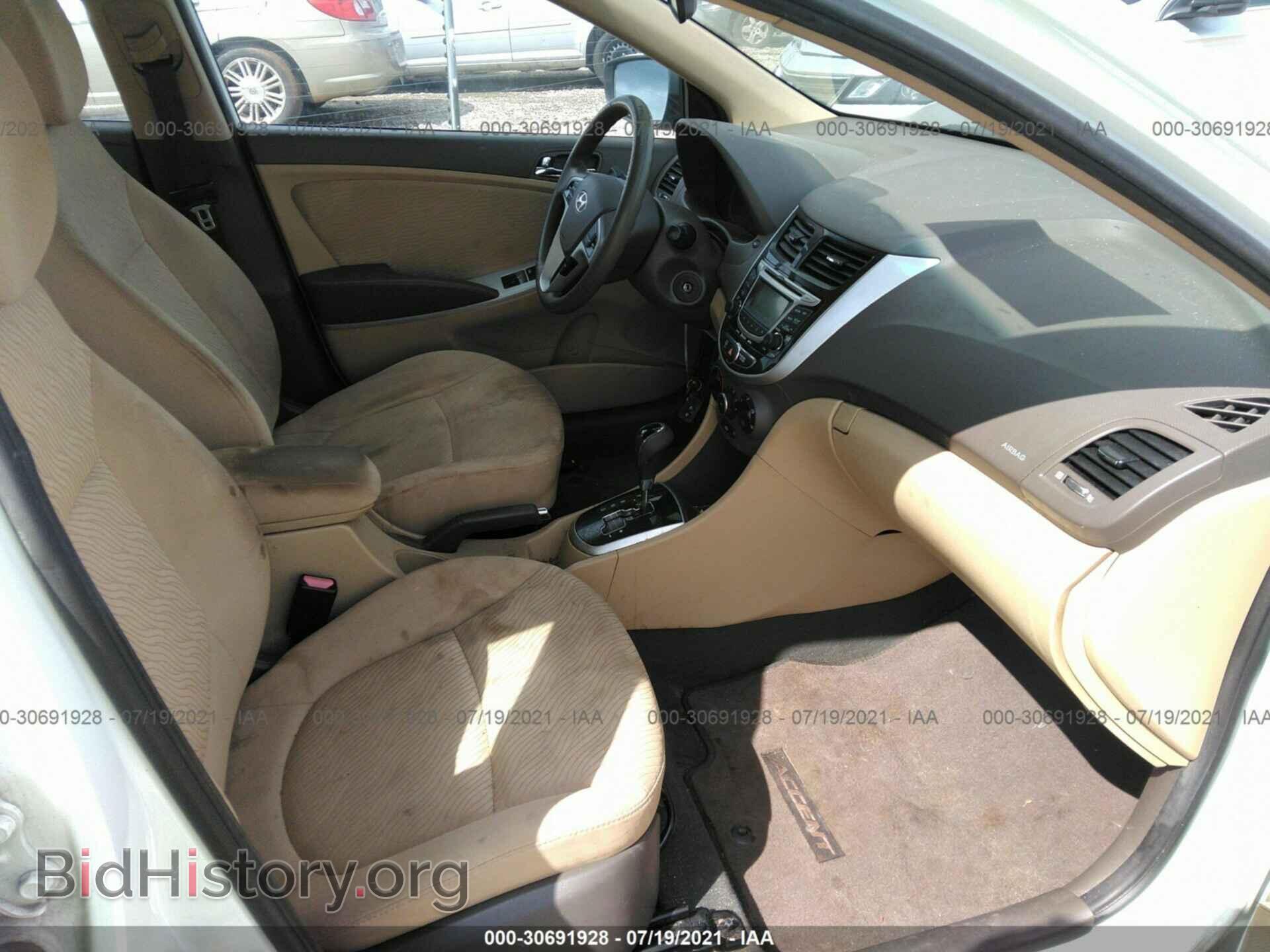 2012 HYUNDAI ACCENT - VIN: KMHCU4AE3CU044831 - Фото 5