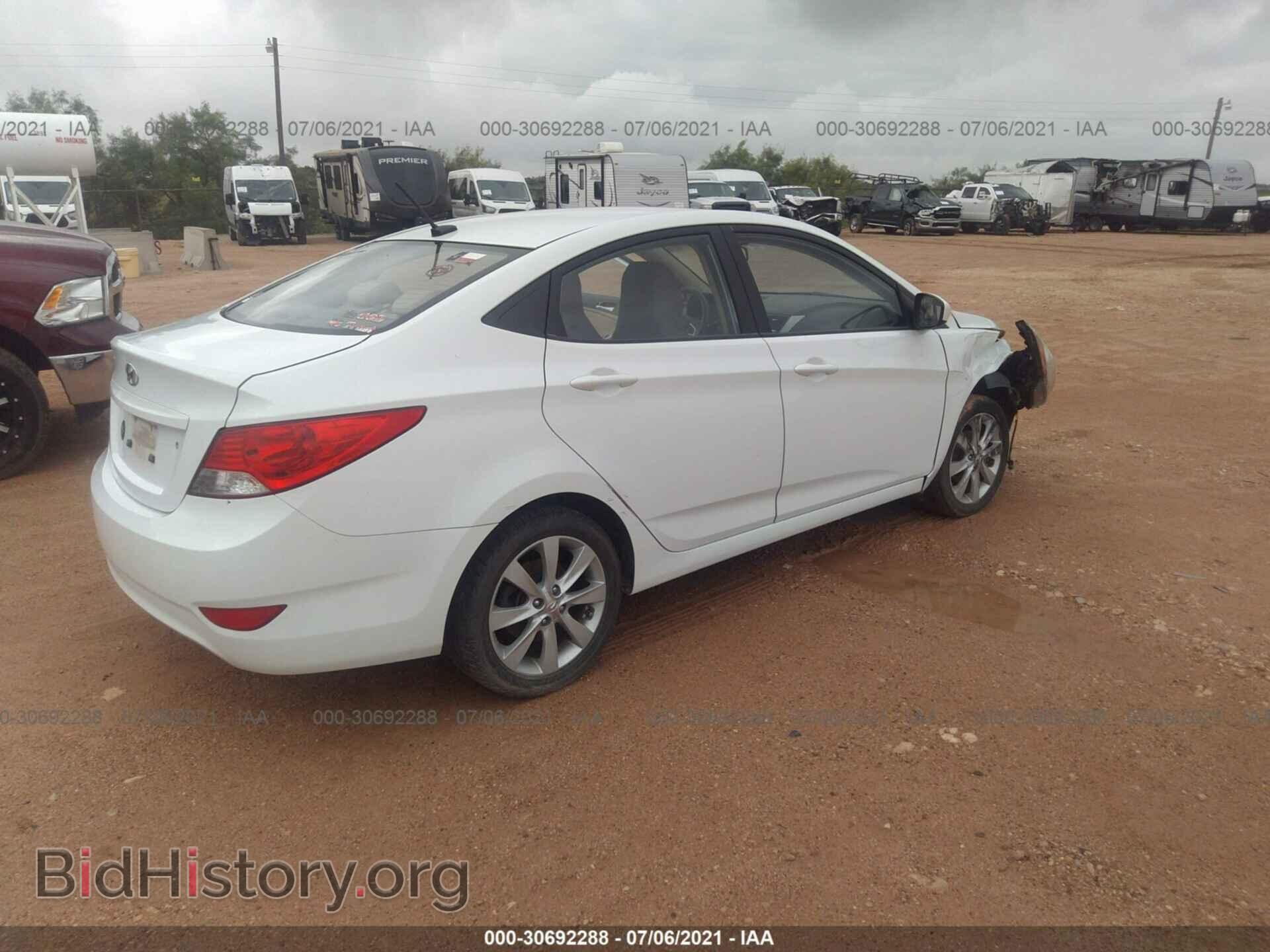 2012 HYUNDAI ACCENT - VIN: KMHCU4AE4CU099580 - Фото 4