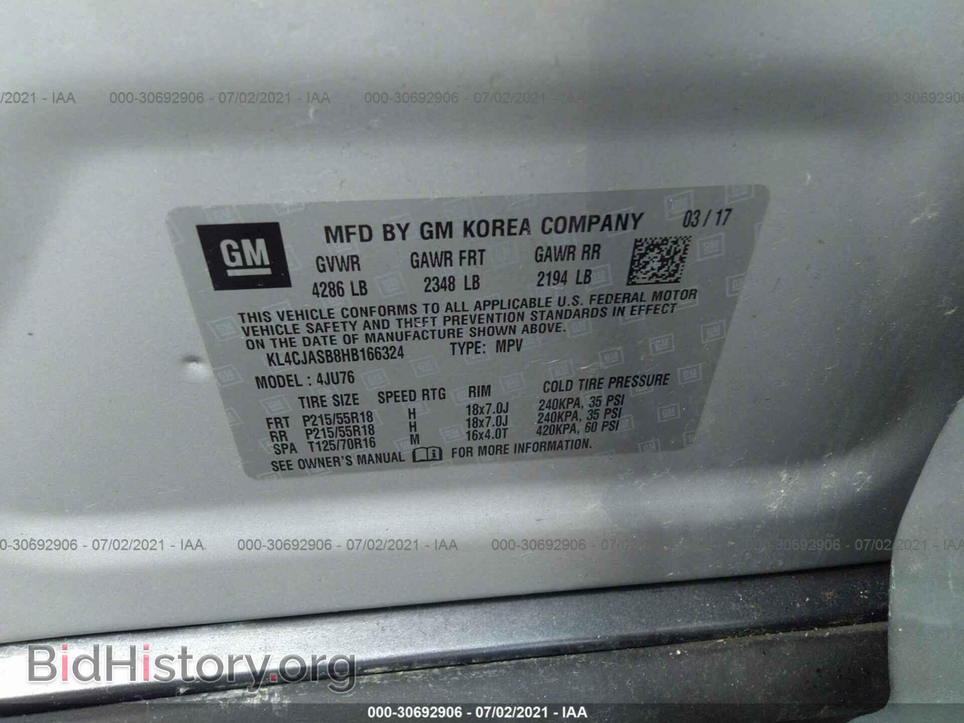 2017 BUICK ENCORE - VIN: KL4CJASB8HB166324 - Photo 9