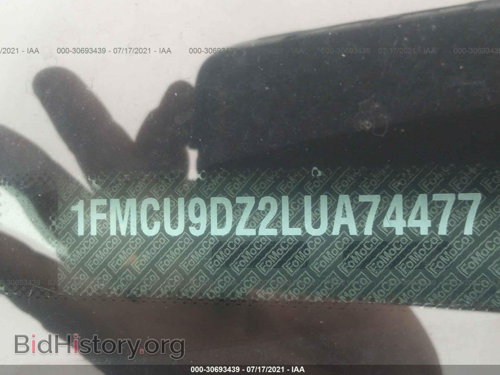 2020 FORD ESCAPE - VIN: 1FMCU9DZ2LUA74477 - Фото 9