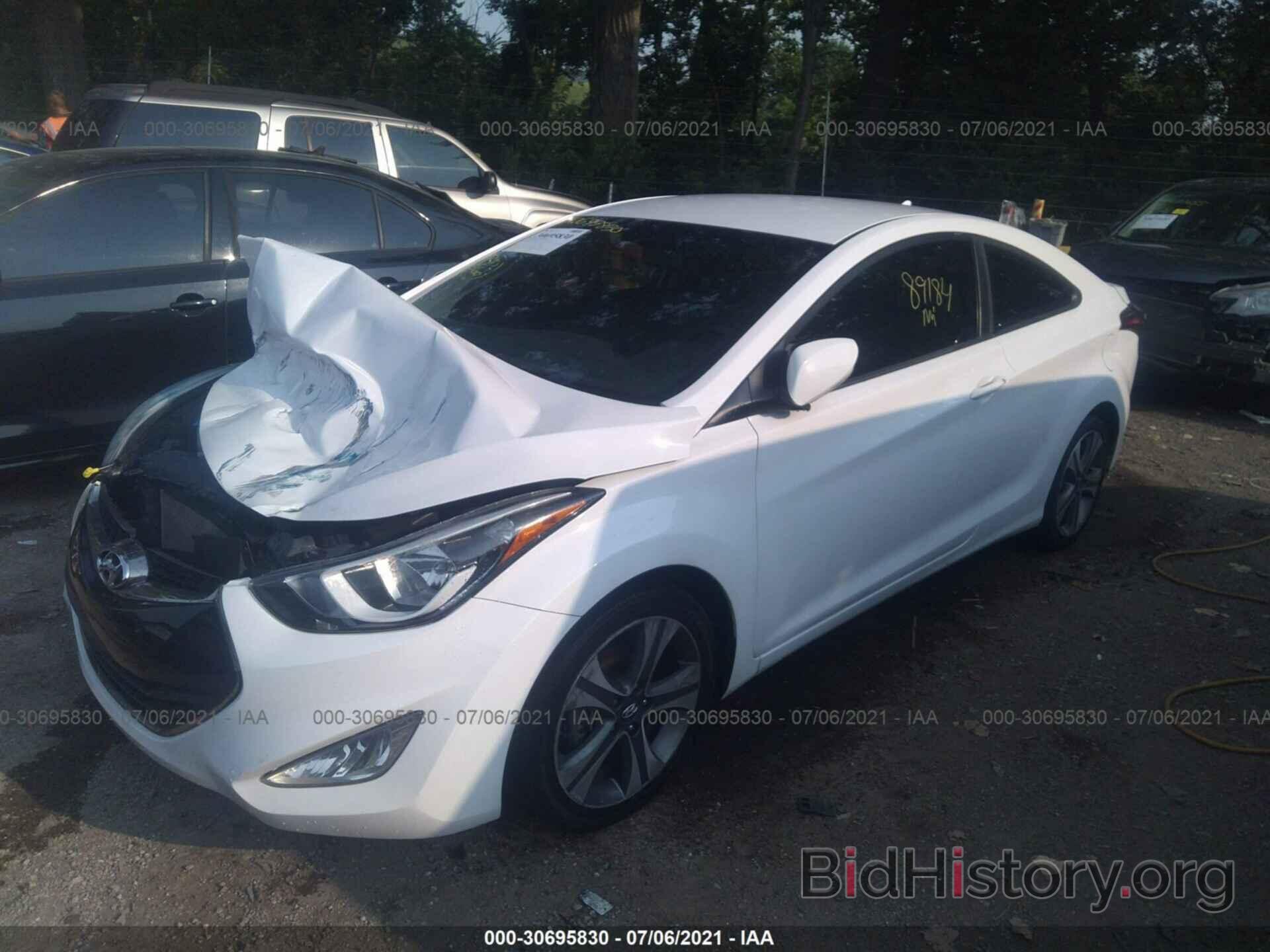 Report KMHDH6AH2EU027200 HYUNDAI ELANTRA COUPE 2014 WHITE