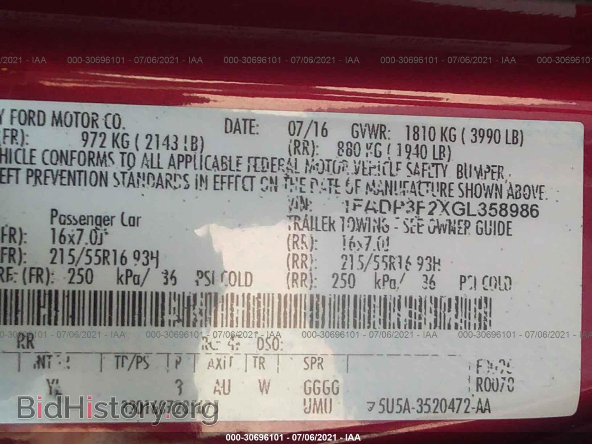 2016 FORD FOCUS - VIN: 1FADP3F2XGL358986 - Photo 9