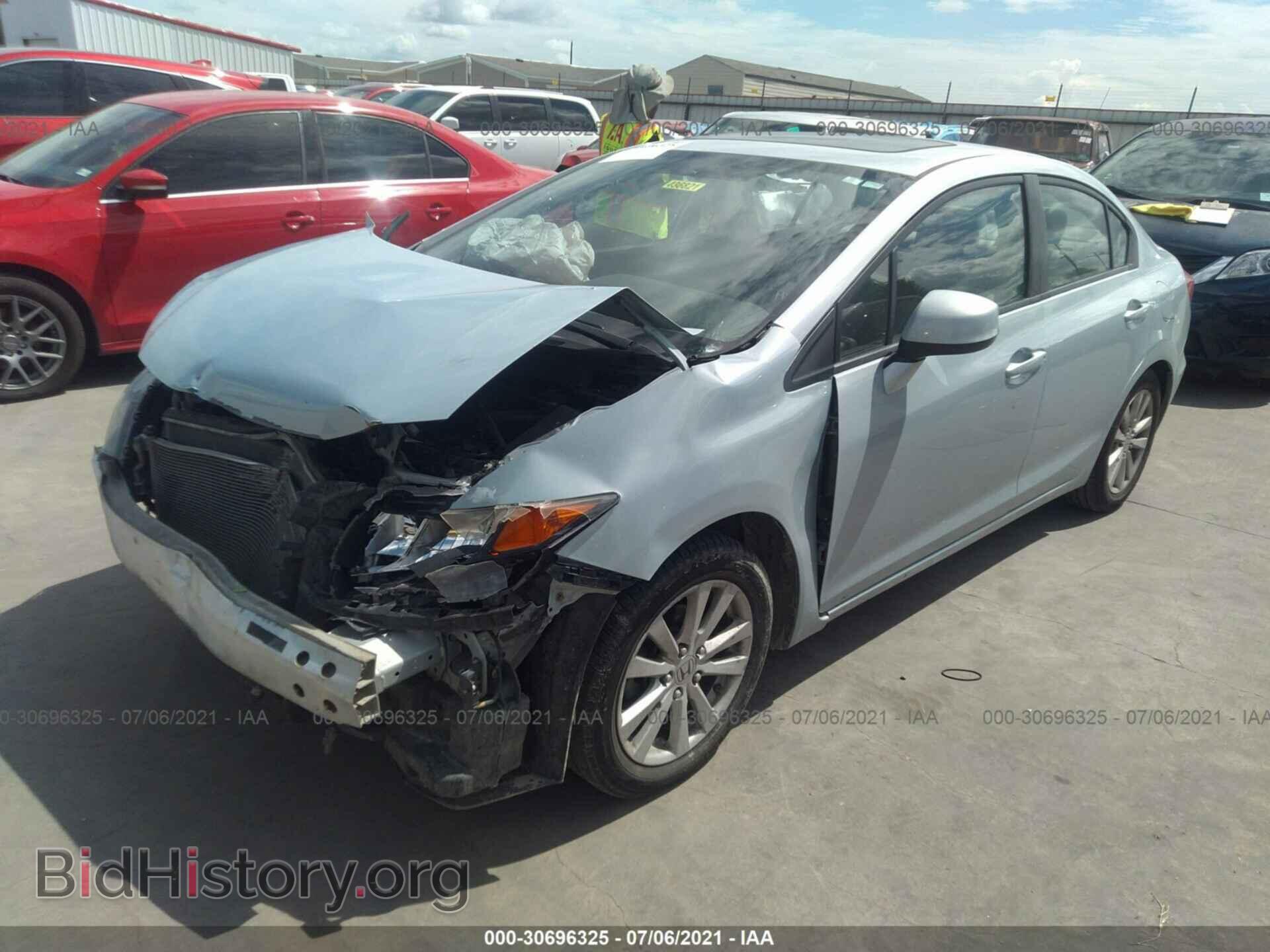 2012 HONDA CIVIC SDN - VIN: 2HGFB2F83CH547732 - Фото 2