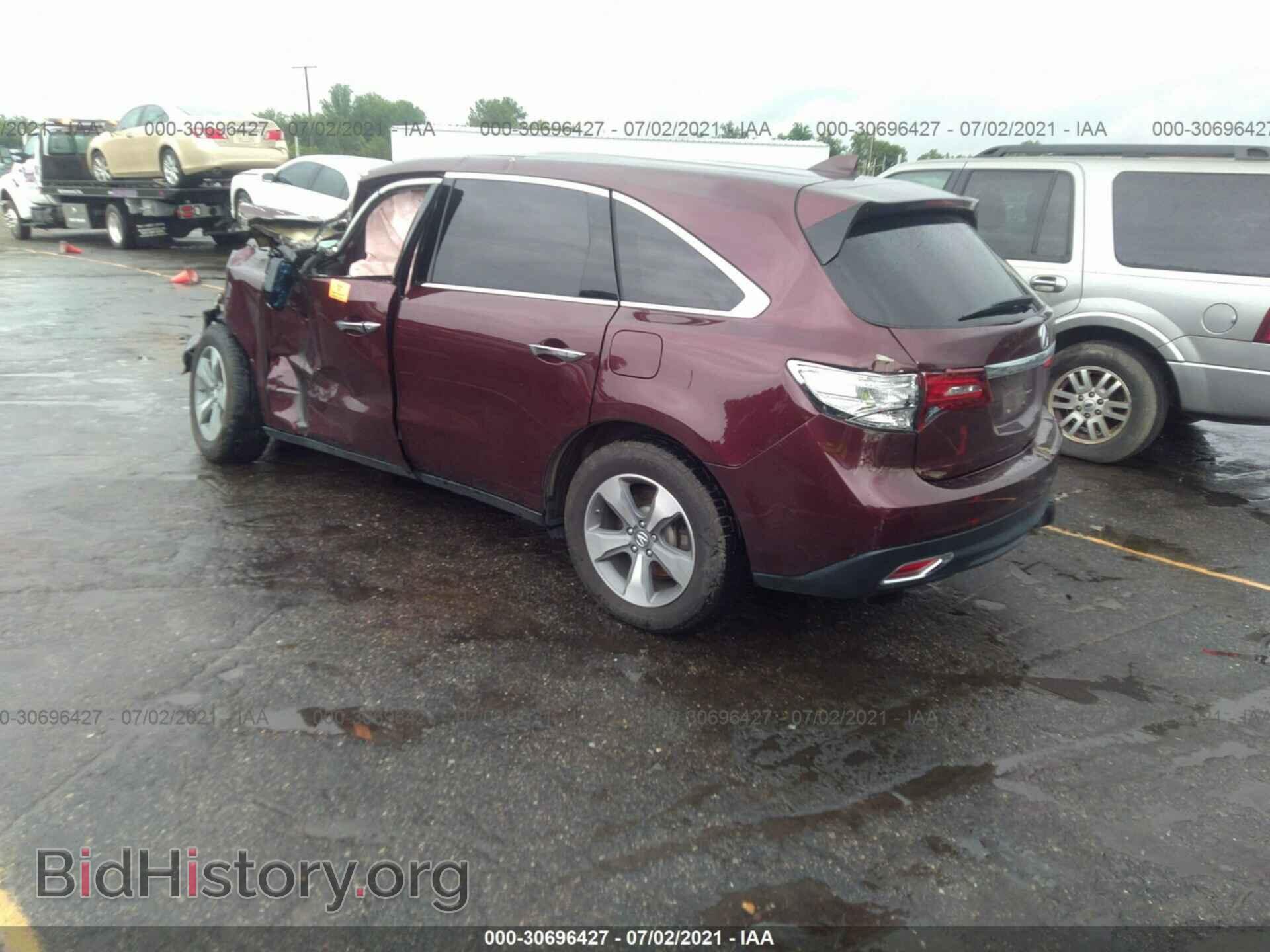 2014 ACURA MDX - VIN: 5FRYD4H27EB024162 - Фото 3