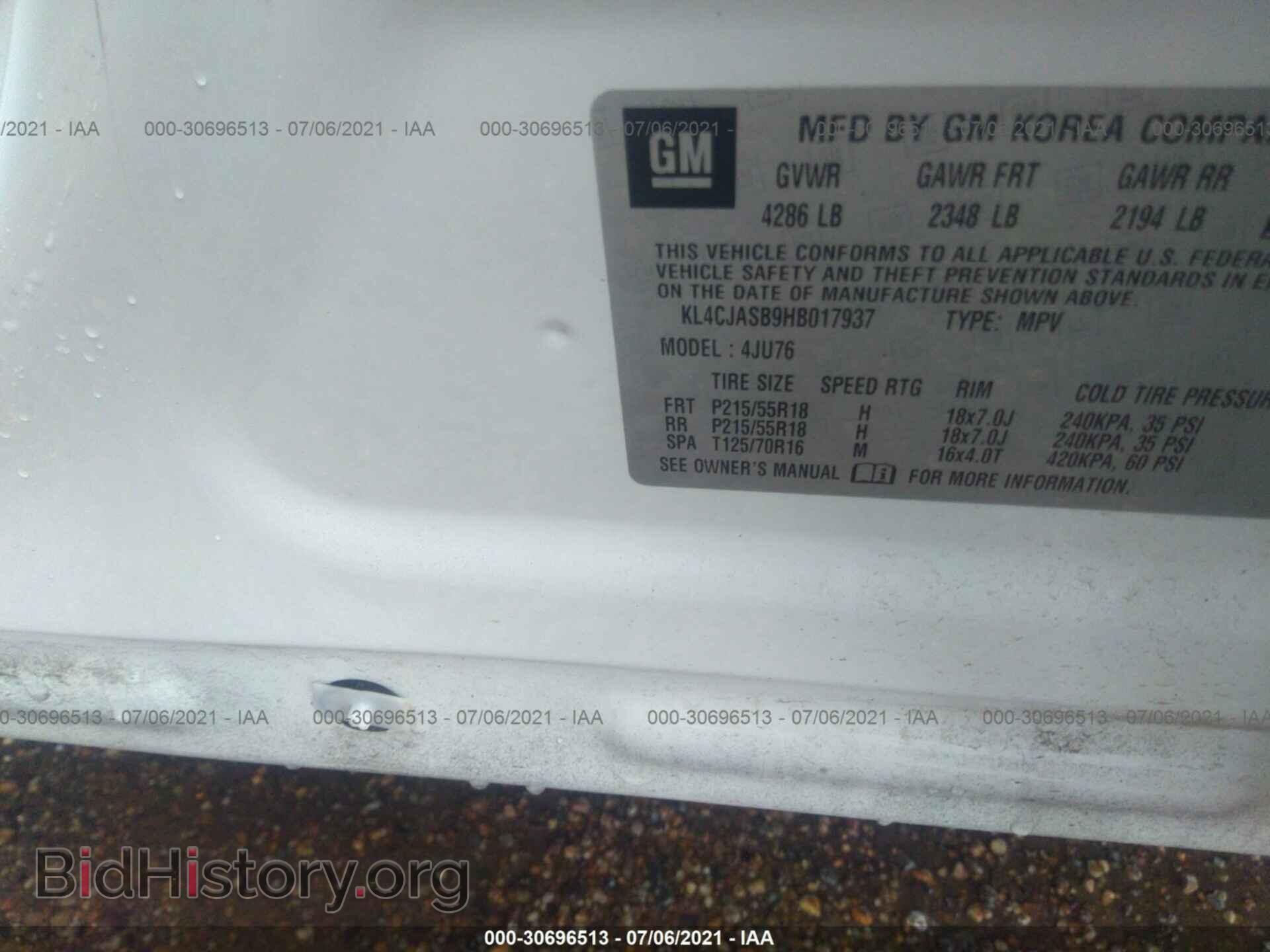 2017 BUICK ENCORE - VIN: KL4CJASB9HB017937 - Photo 9