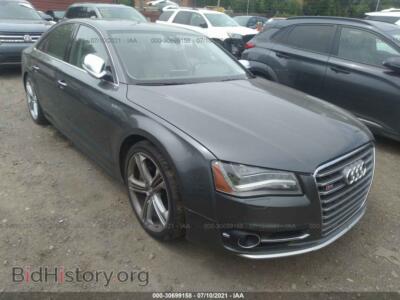 2013 Audi S8, gray — VIN WAUD2AFD6DN009318, IAAI