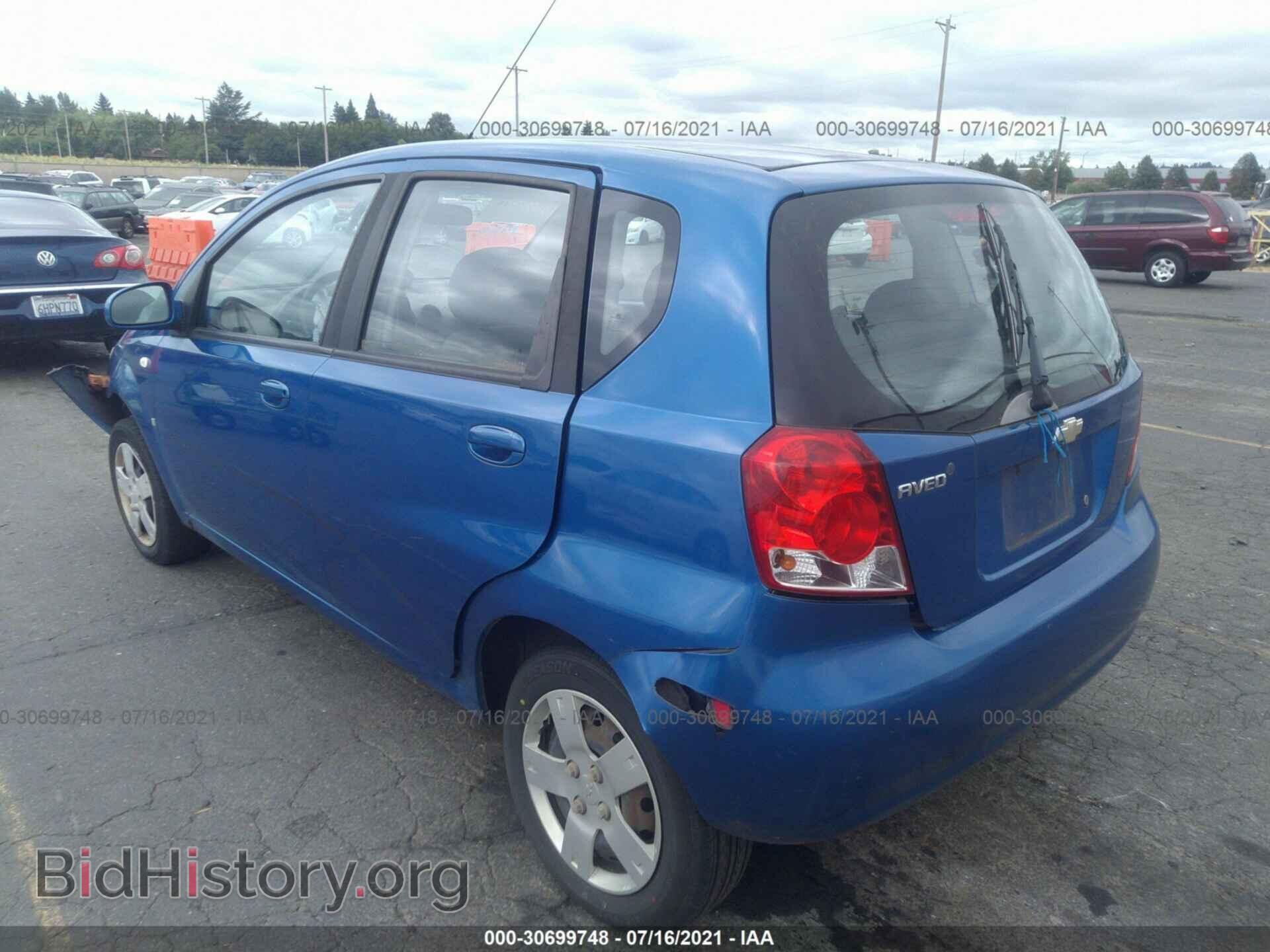 2007 CHEVROLET AVEO - VIN: KL1TD66657B708072 - Фото 3
