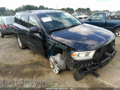 2014 Dodge DURANGO SXT, синий — VIN 1C4RDJAG0EC287312, IAAI