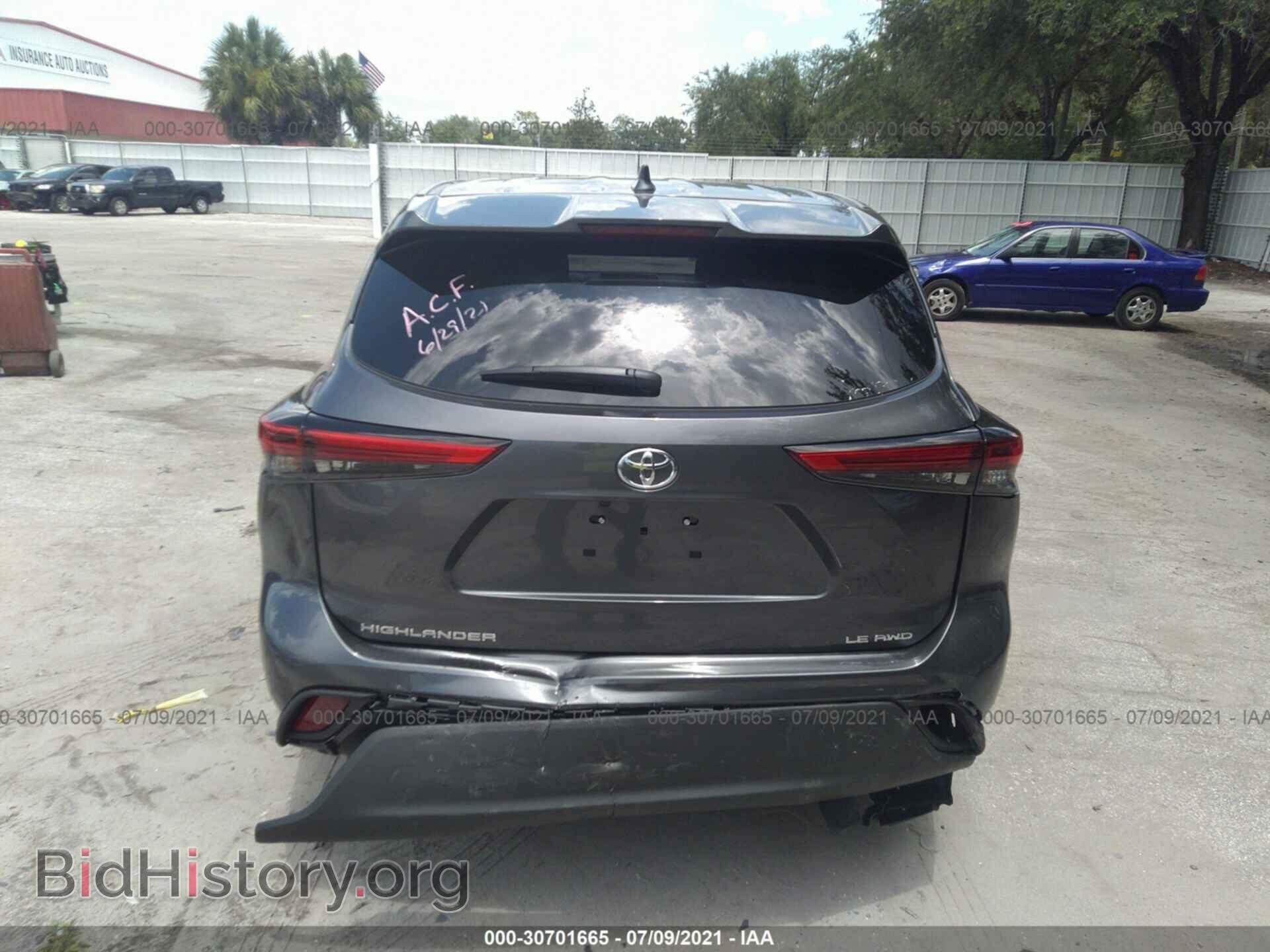 2021 TOYOTA HIGHLANDER - VIN: 5TDBZRBH4MS544865 - Фото 6