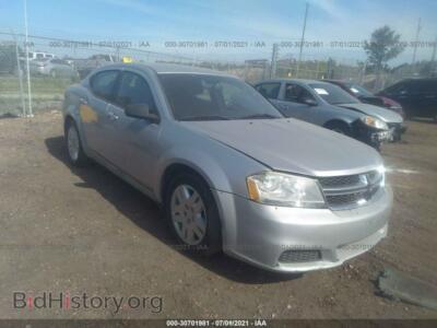 2012 Dodge AVENGER SE, silver — VIN 1C3CDZAB2CN325606, IAAI