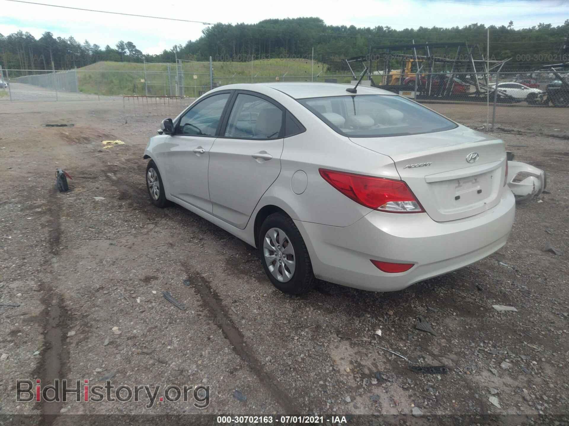 2016 HYUNDAI ACCENT - VIN: KMHCT4AE5GU943151 - Фото 3