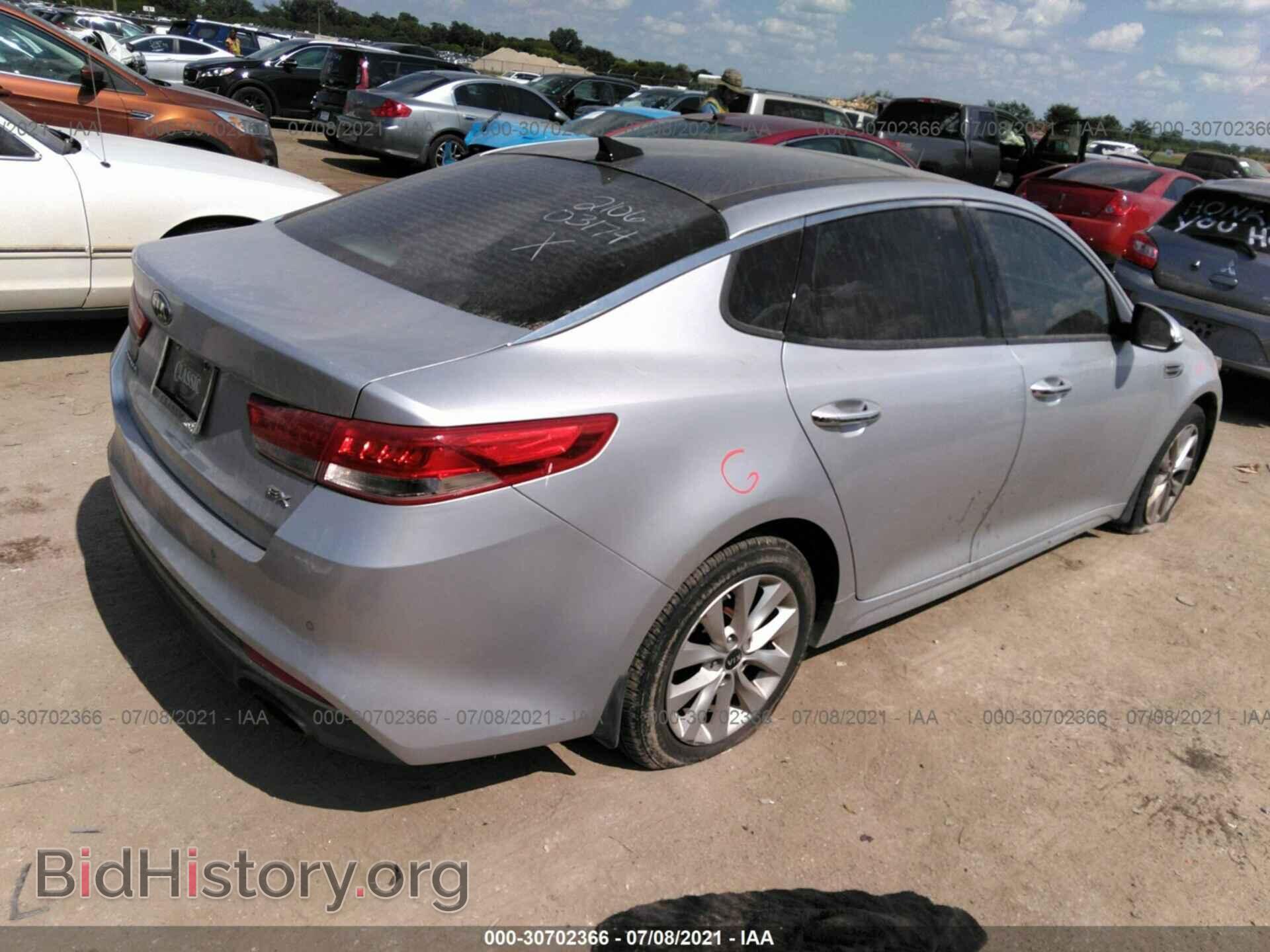 2016 KIA OPTIMA - VIN: 5XXGU4L33GG121100 - Фото 4