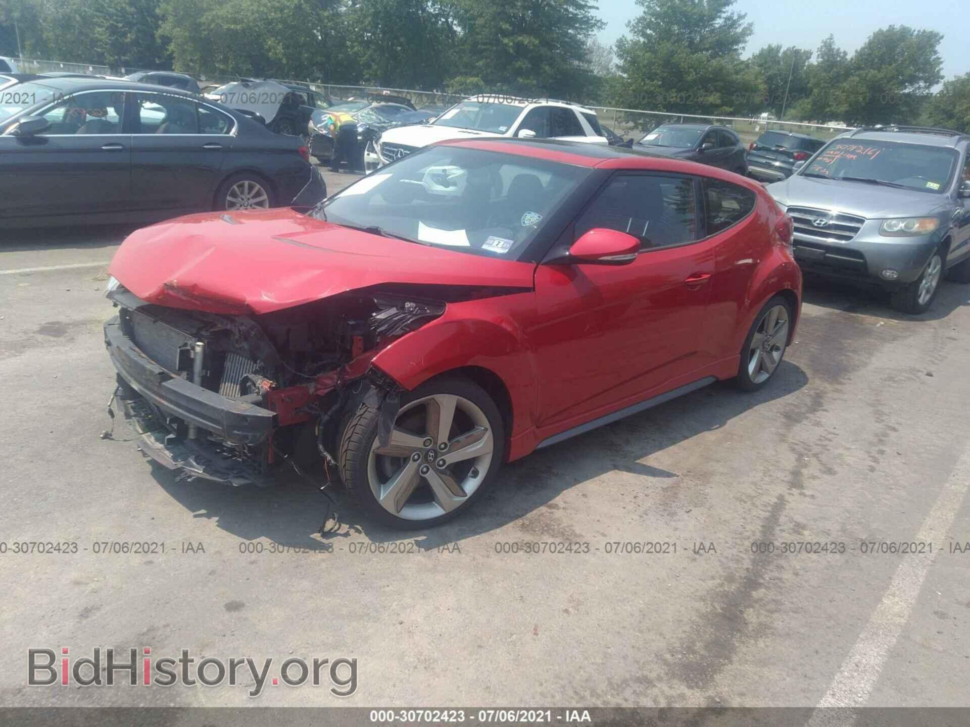 2014 HYUNDAI VELOSTER - VIN: KMHTC6AE2EU206899 - Фото 2