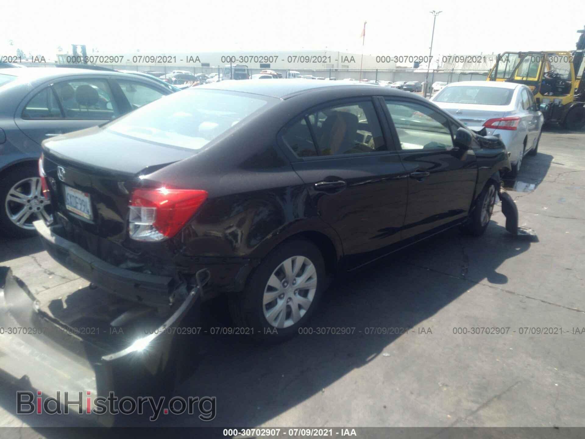 2012 HONDA CIVIC SDN - VIN: 19XFB2F55CE371444 - Фото 4