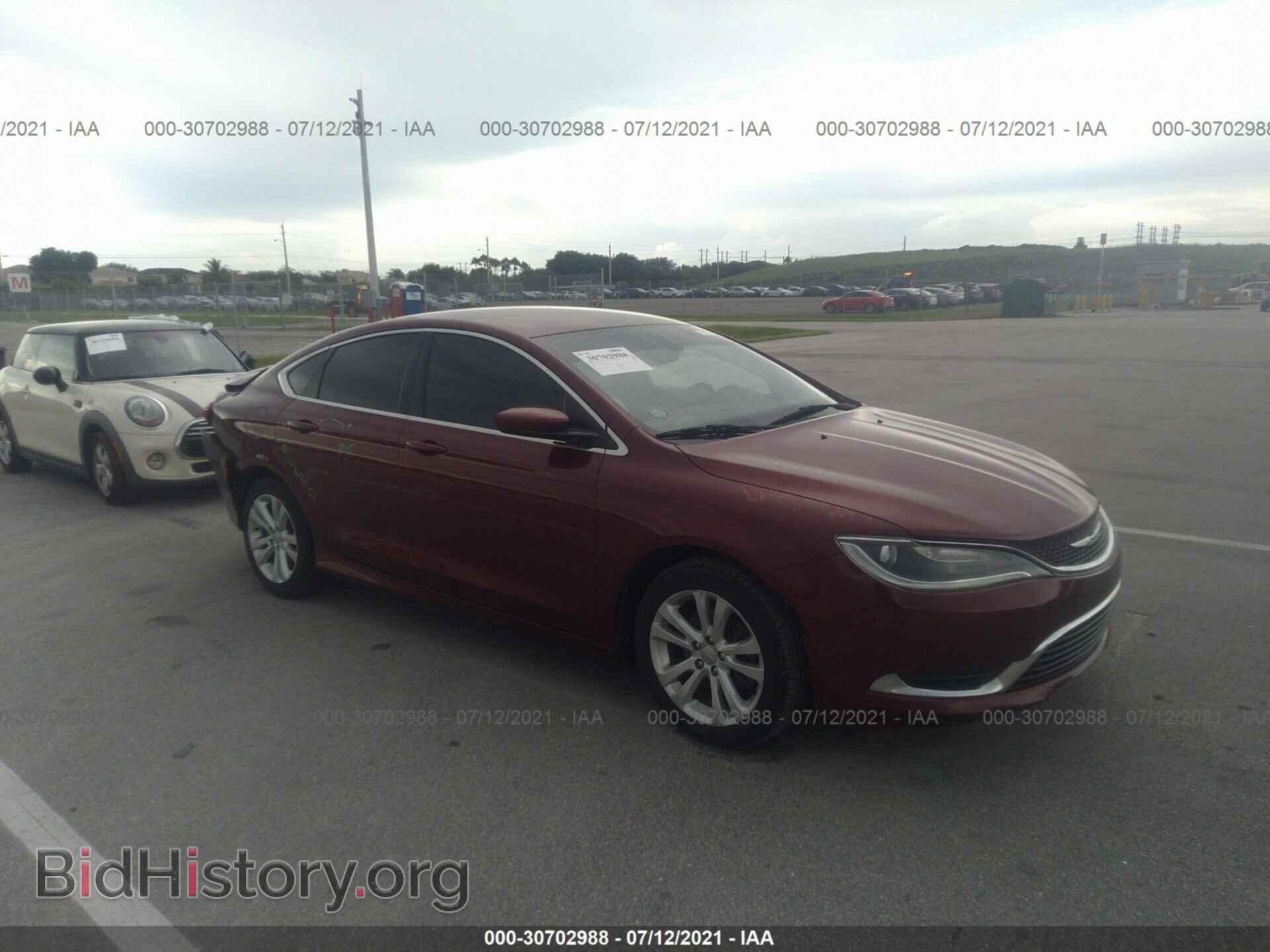 Фотография 1C3CCCAB4GN125543 - CHRYSLER 200 2016